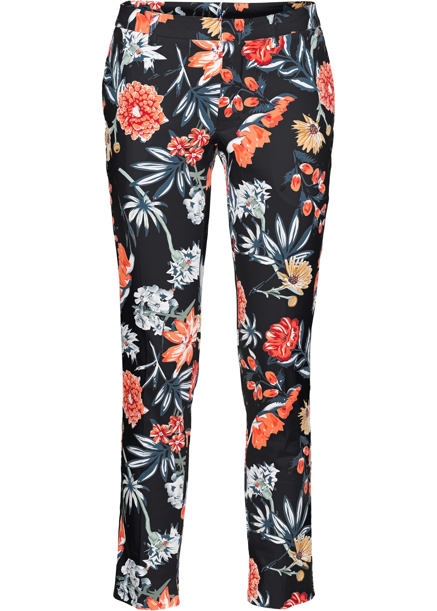 bonprix Pantalon 7/8  aus Baumwolle mit Elasthan, Regular Fit, femininer Stil