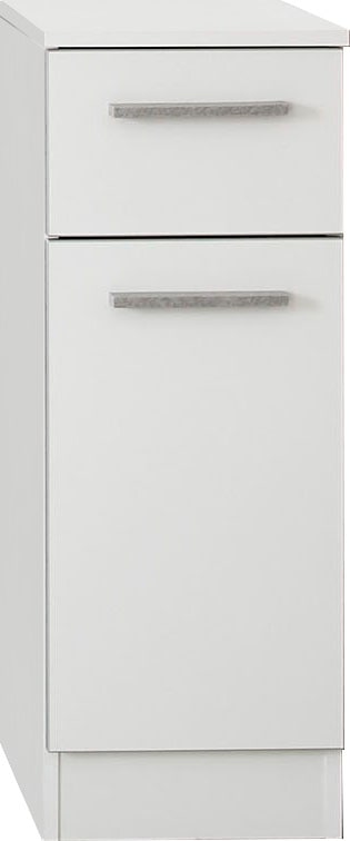 Saphir Armoire basse »Quickset 953 Badschrank mit 1 Tür und 1 Schublade, 30 cm breit« meuble sous lavabo avec amortisseur de porte, poignées effet béton