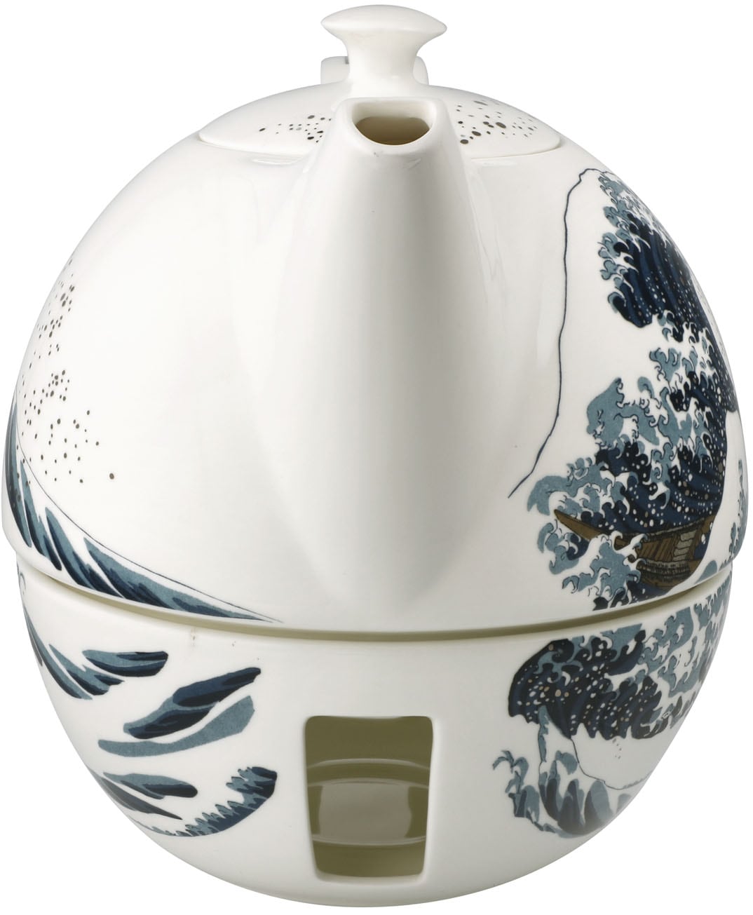 Goebel Kanne »Teekanne mit Stövchen Hokusai- Die Grosse Welle« 1 Stk. tlg.