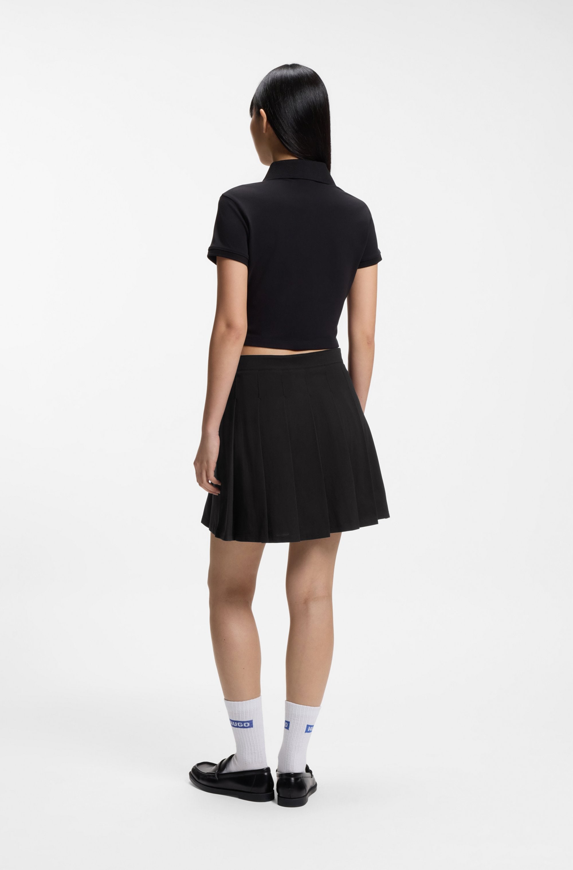 HUGO Jupe plissée »Nalham« avec short intégré, relaxed fit