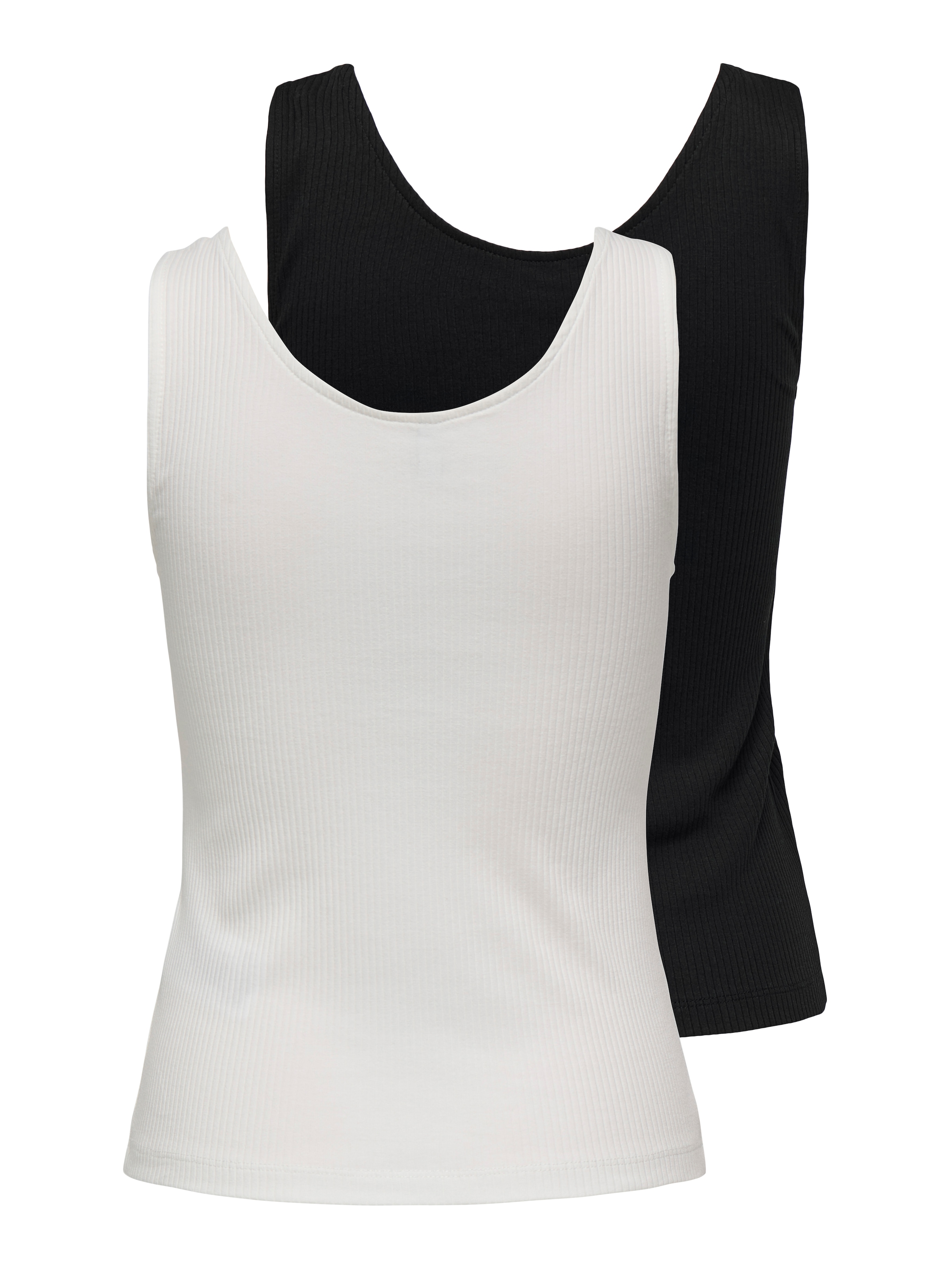 ONLY Ripptanktop »ONLSIMPLE LIFE S/L BUTTON TOP JRS CS 2PK« Packung, 2 Stk.