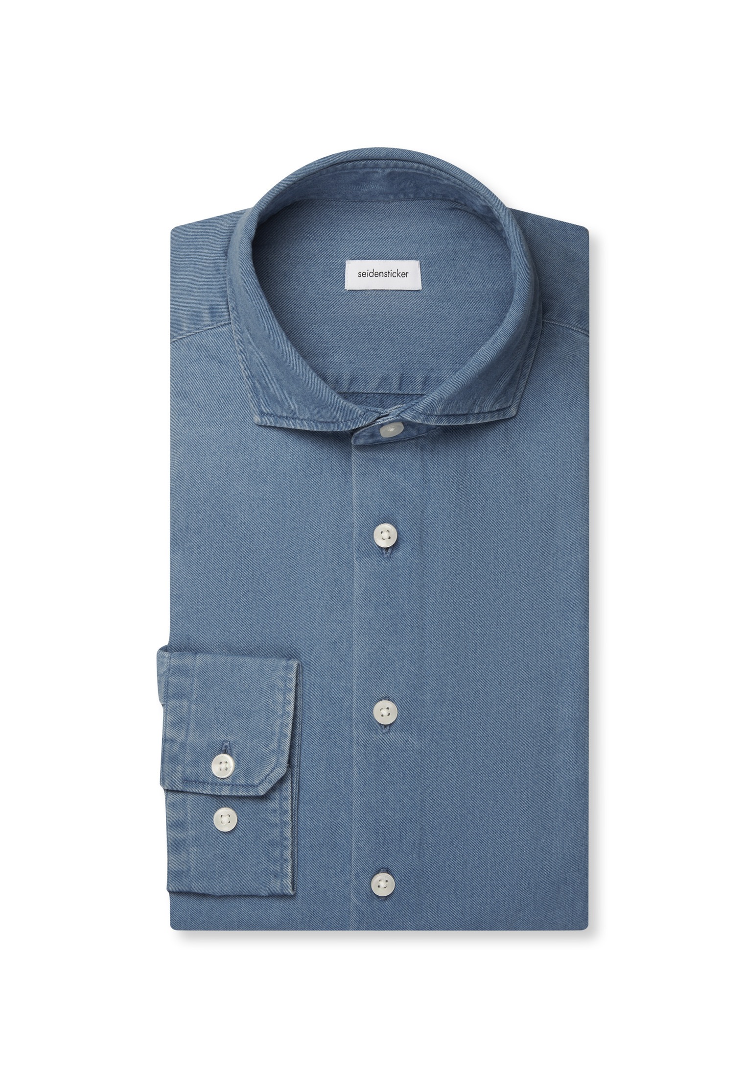 seidensticker Chemise en jean col Kent classique 1/1 en denim