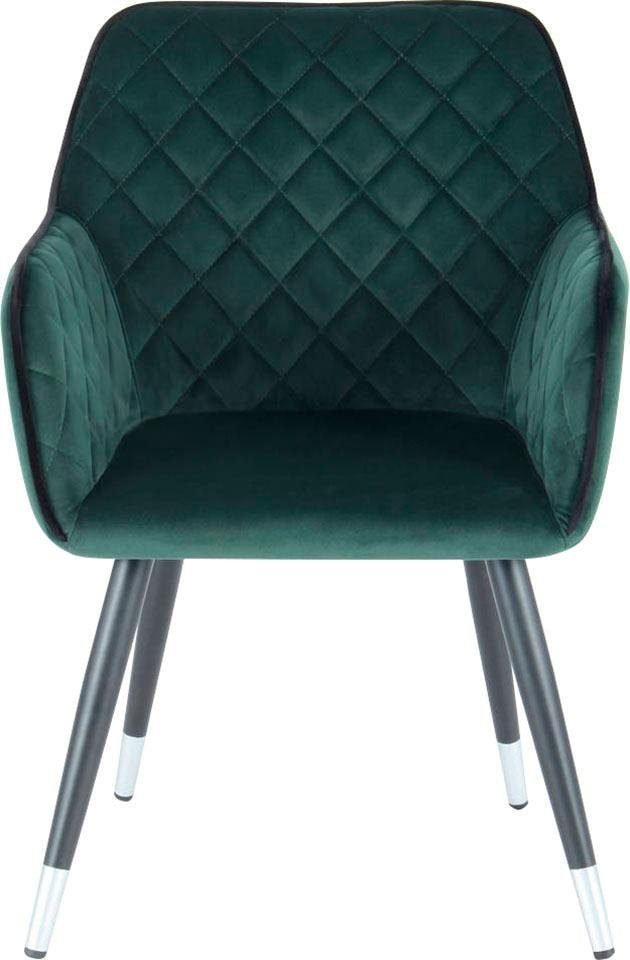 Kayoom Chaise »Amino 625, stilvoller Design-Stuhl,samtweicher Bezug aus Velvet-Stoff« () 1 cuisrevêtement velouté, élégant, glamour, aspect élégant