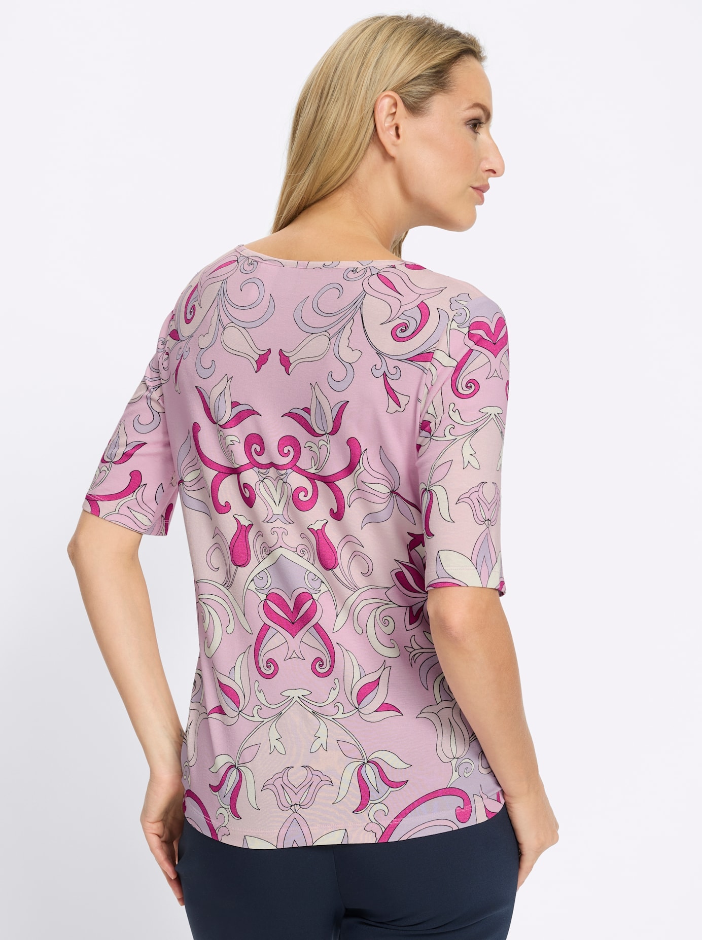 heine Rundhalsshirt »Druck-Shirt« 1 tlg.