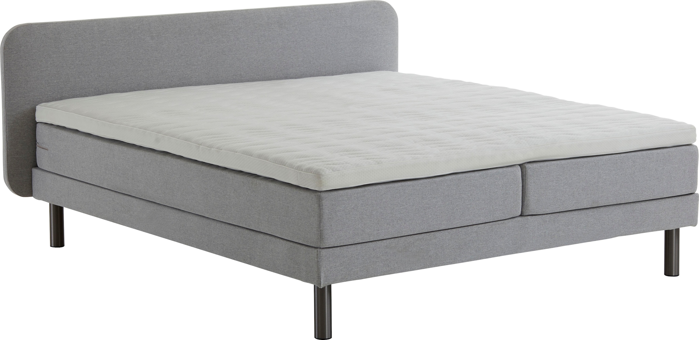 ATLANTIC home collection Boxspringbett »Carola« mit 7-Zonen-Taschen-Federkernmatratze und Komfortschaum-Topper