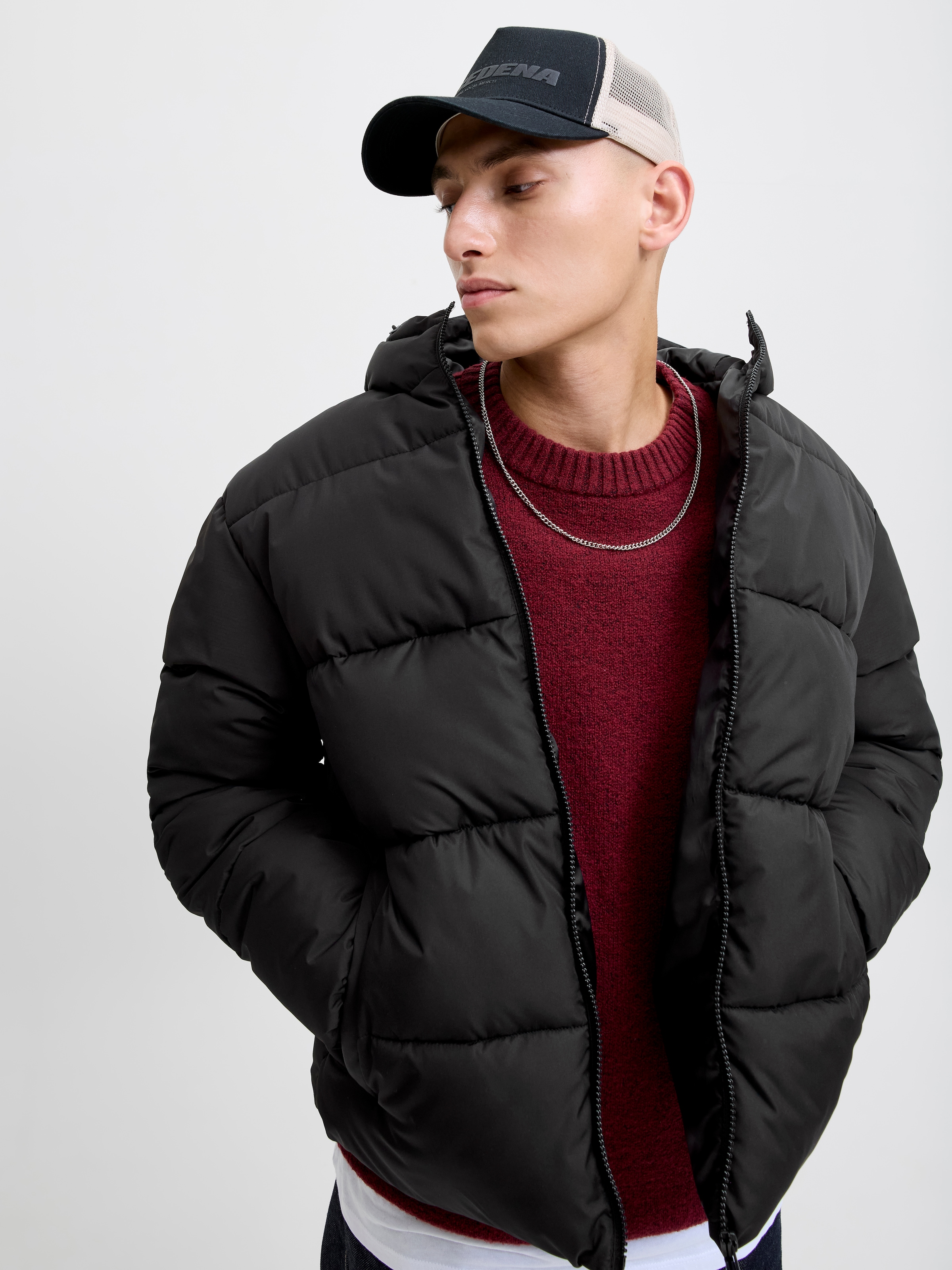 Jack & Jones Veste matelassée »JJMAZE PUFFER HOOD« mit Kapuze