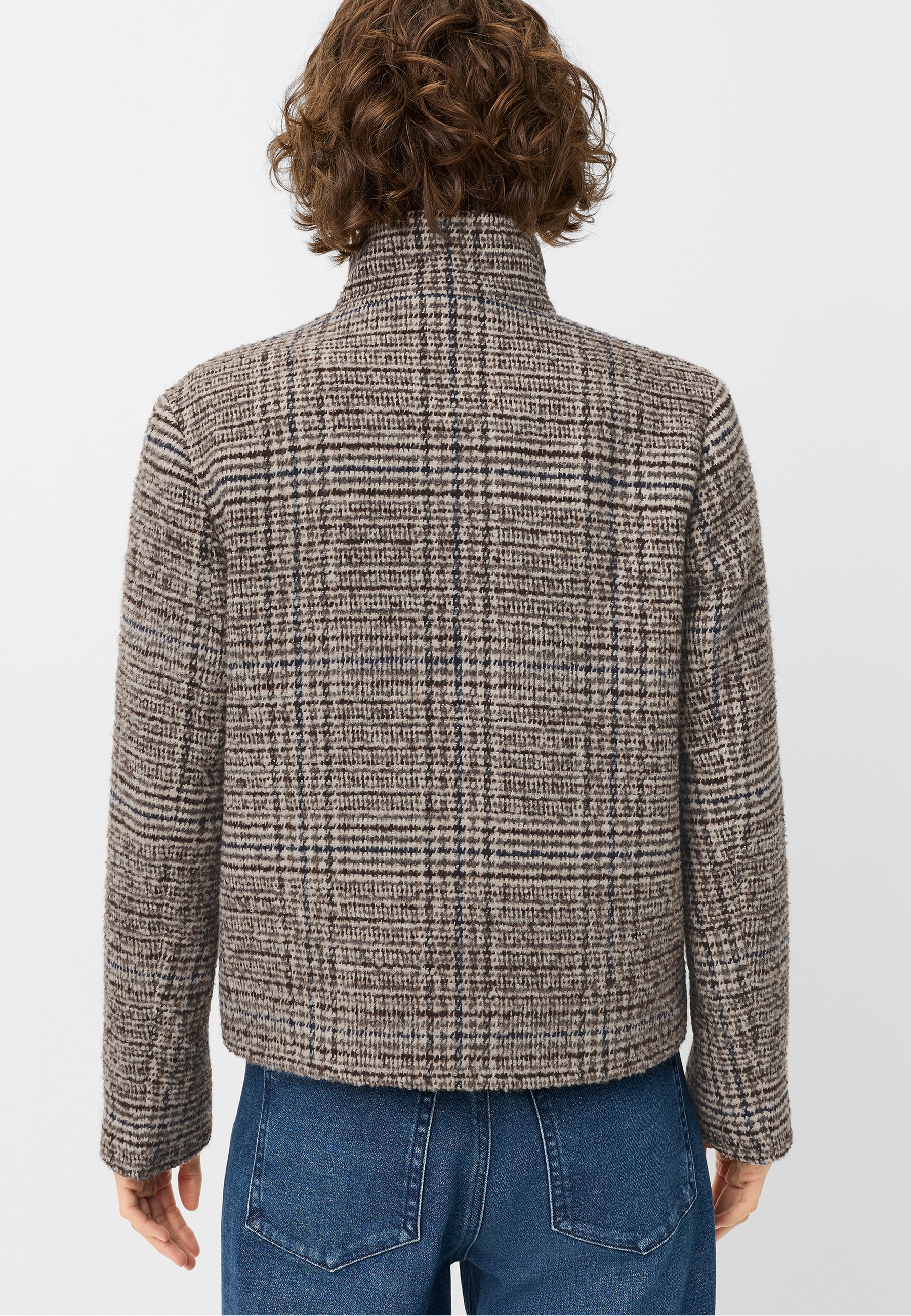 Fuchs Schmitt Veste en laine »Wolljacke« col montant, coupe régulière, poches passepoilées