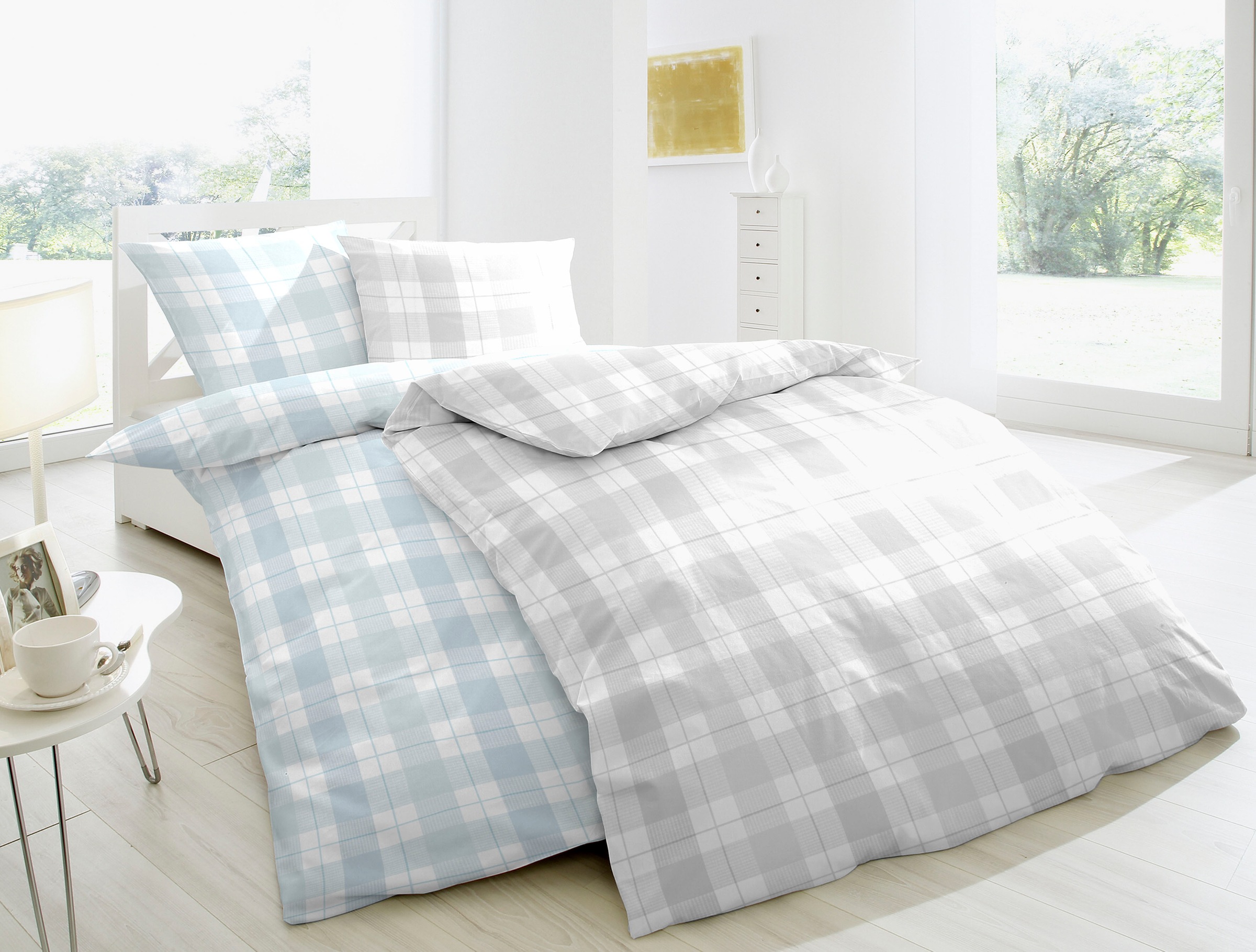 Primera Linge de lit »Renforce-Bettwäsche KillimanKaro« 2 cuis avec motif classique à carreaux