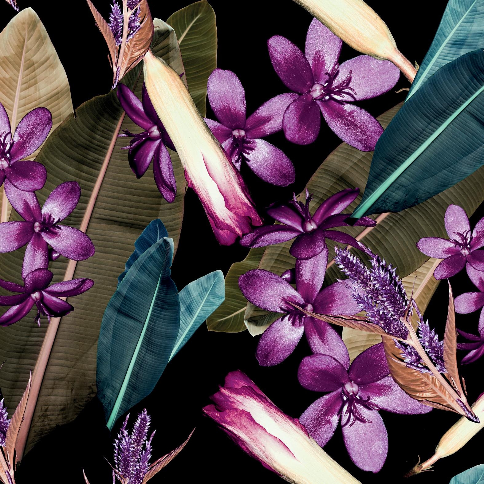 queence Coussin décoratif »»Blüten & Blätter«« Kissenhülle ohne Füllung, 1 Stück