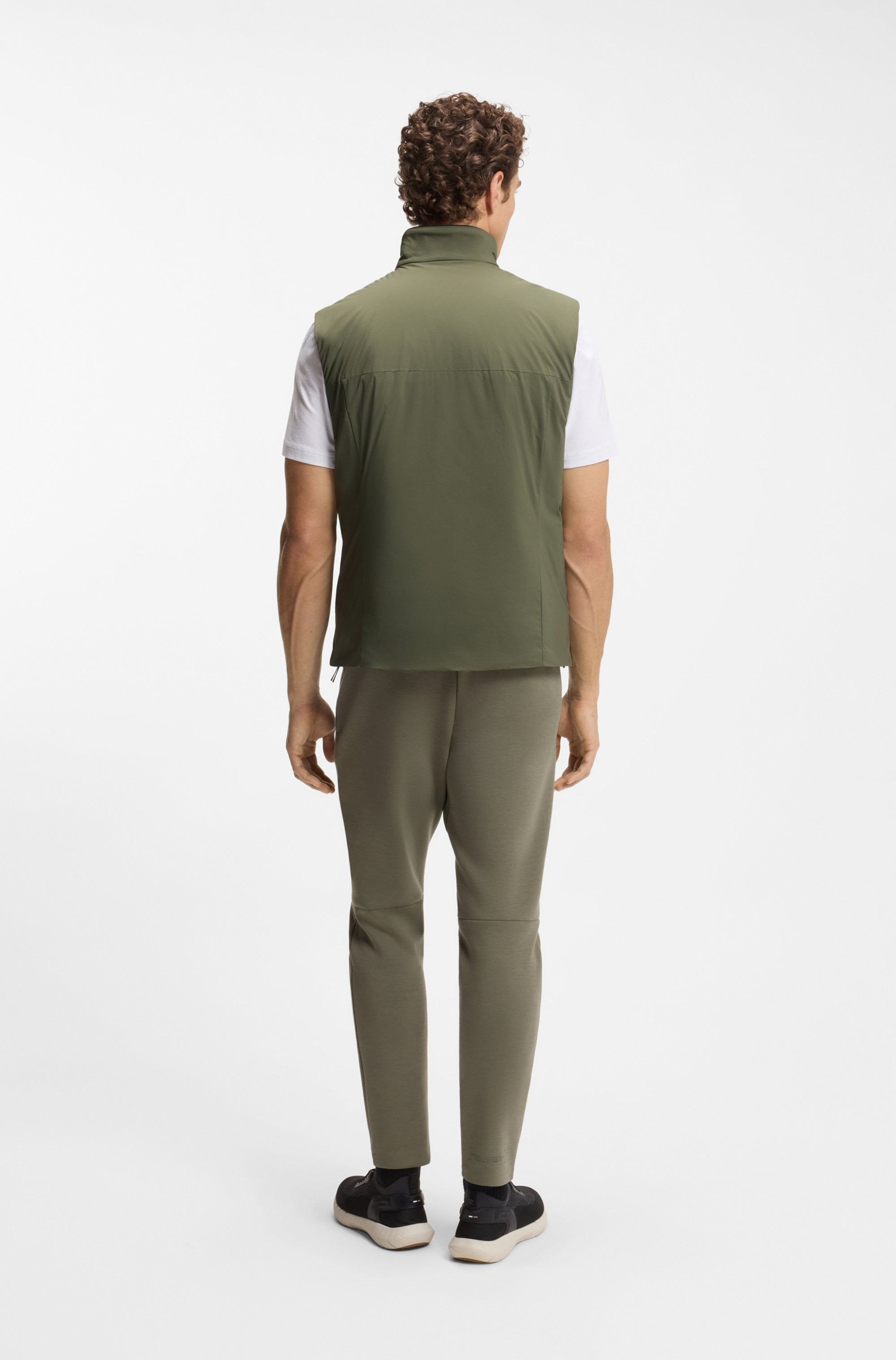 BOSS GREEN Gilet fonctionnel Regular Fit, 4-Wege-Stretch-Qualität, Highloft-Stretch-Wattierung