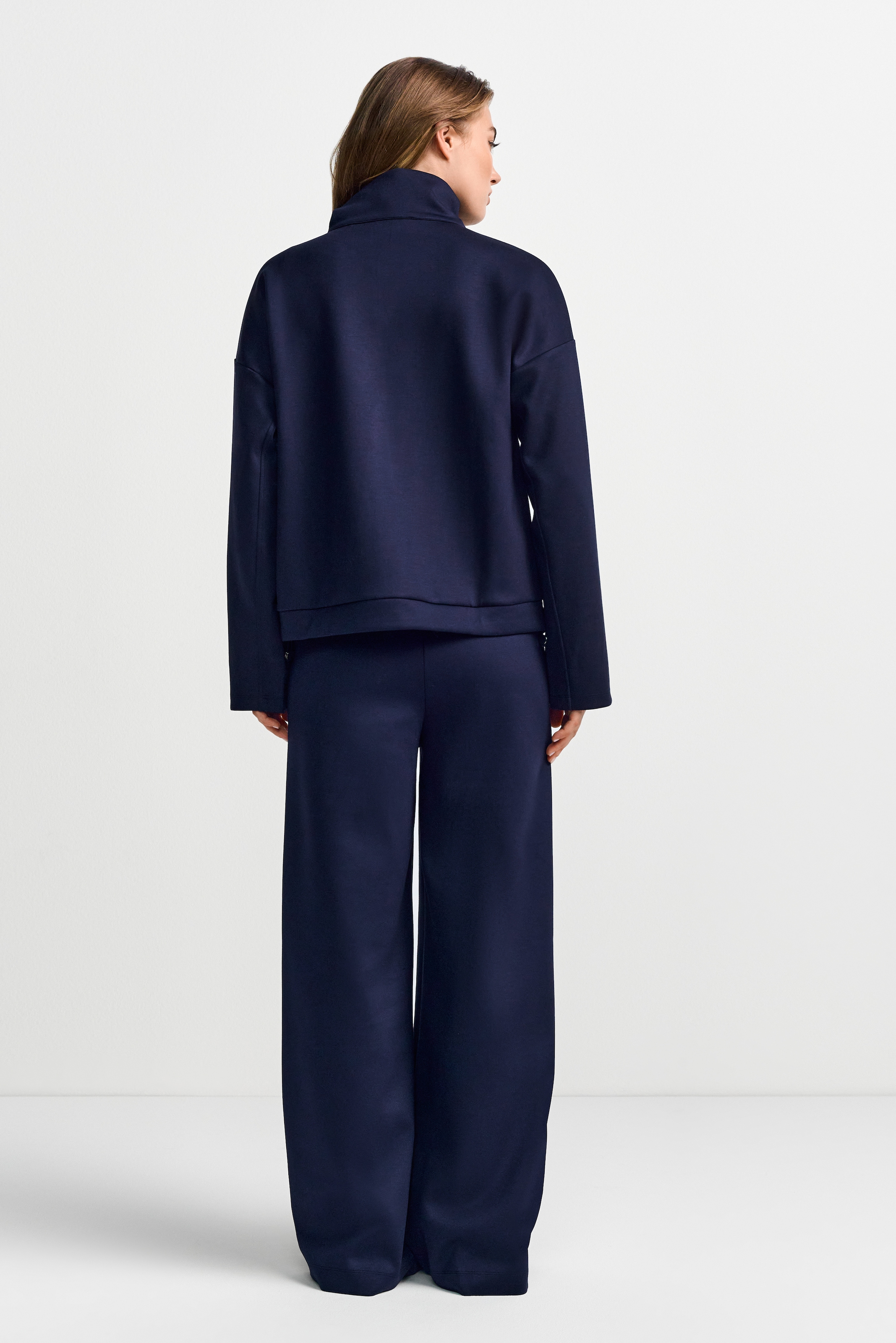 RICHROYAL Veste sweat Tunnelzug-Saum, Stehkragen, regular fit