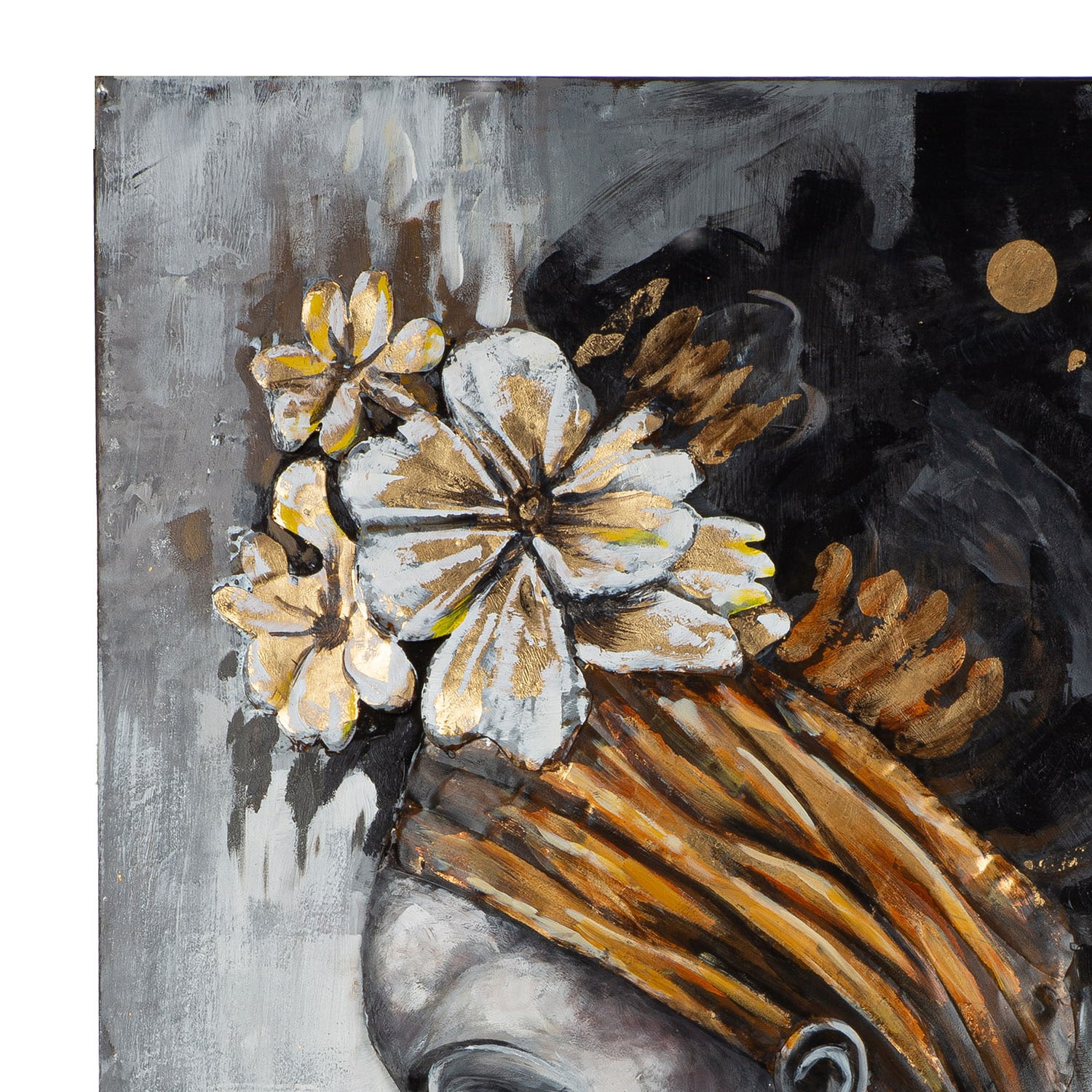 GILDE Tableau métallique »Bild rechteckig Beauty in black« Tableau 1 cuis tlg.