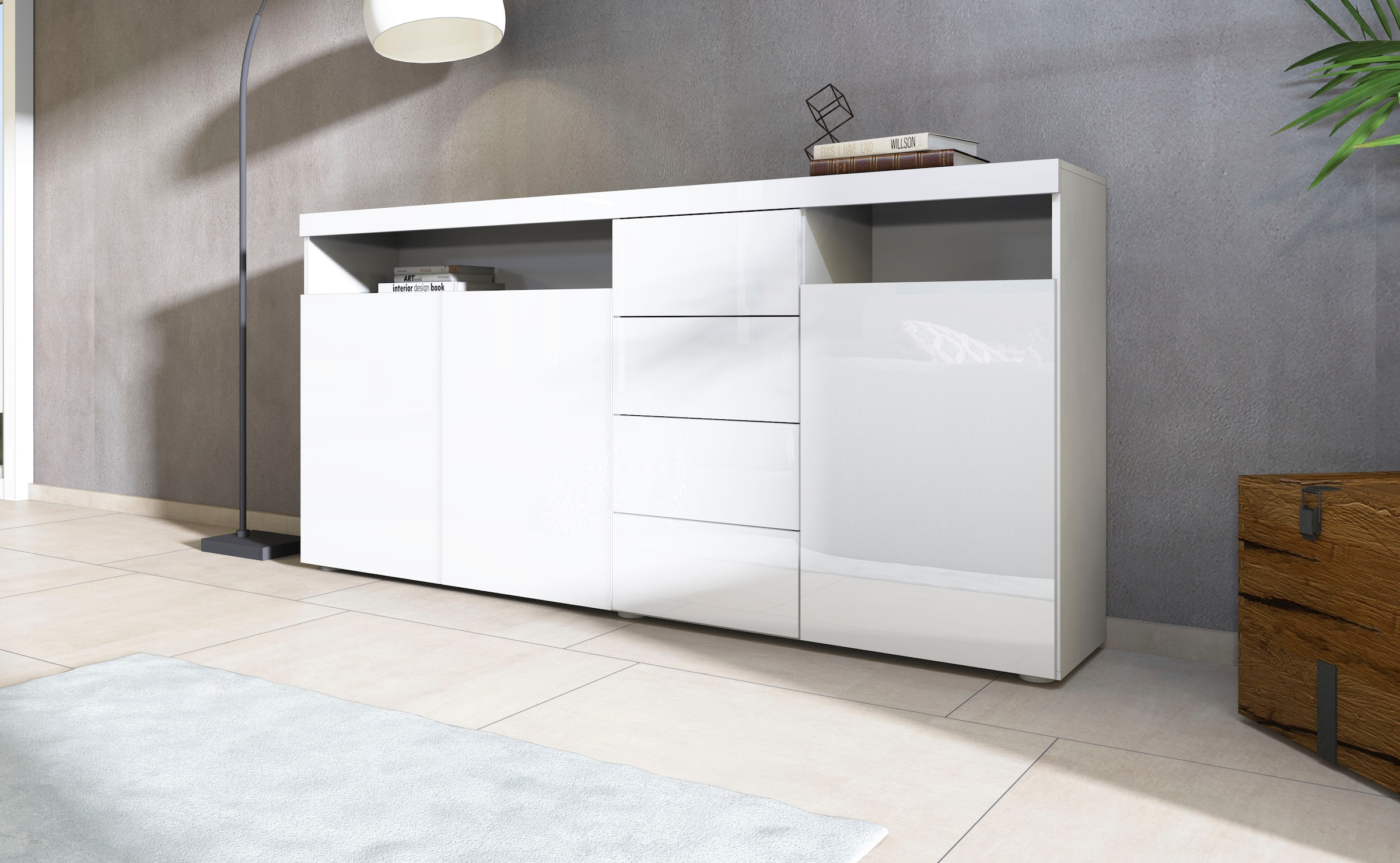 borchardt Möbel Highboard »Kapstadt« Breite  200 cm