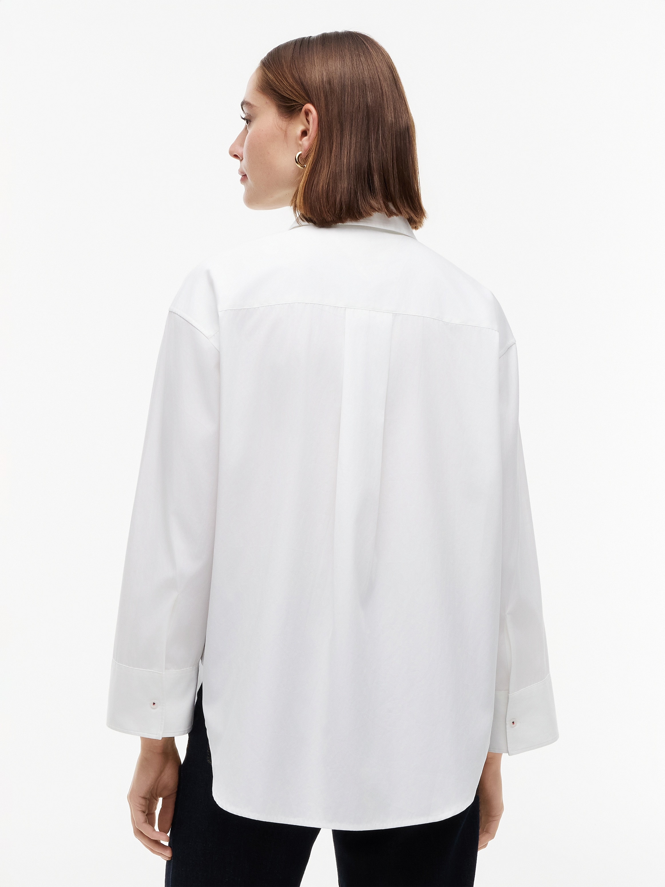 Tommy Hilfiger Hemdbluse »MODERN REG POPLIN LS SHIRT« Baumwolle, Brusttasche, regular fit