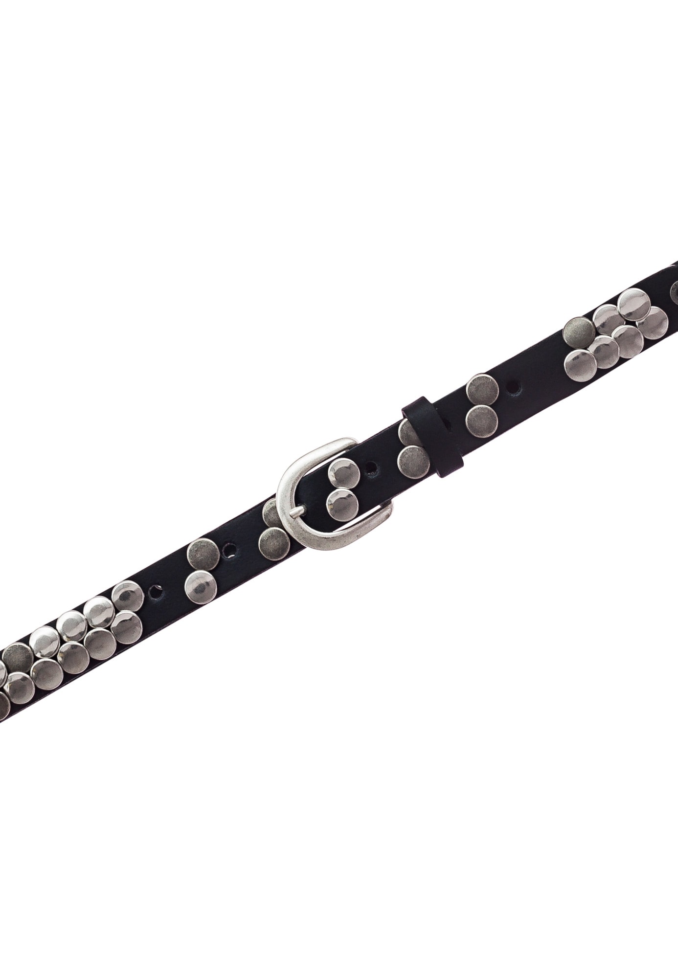 MUSTANG Ceinture en cuir Echtleder, mit Plattnieten verziert, einfache Dornschliesse