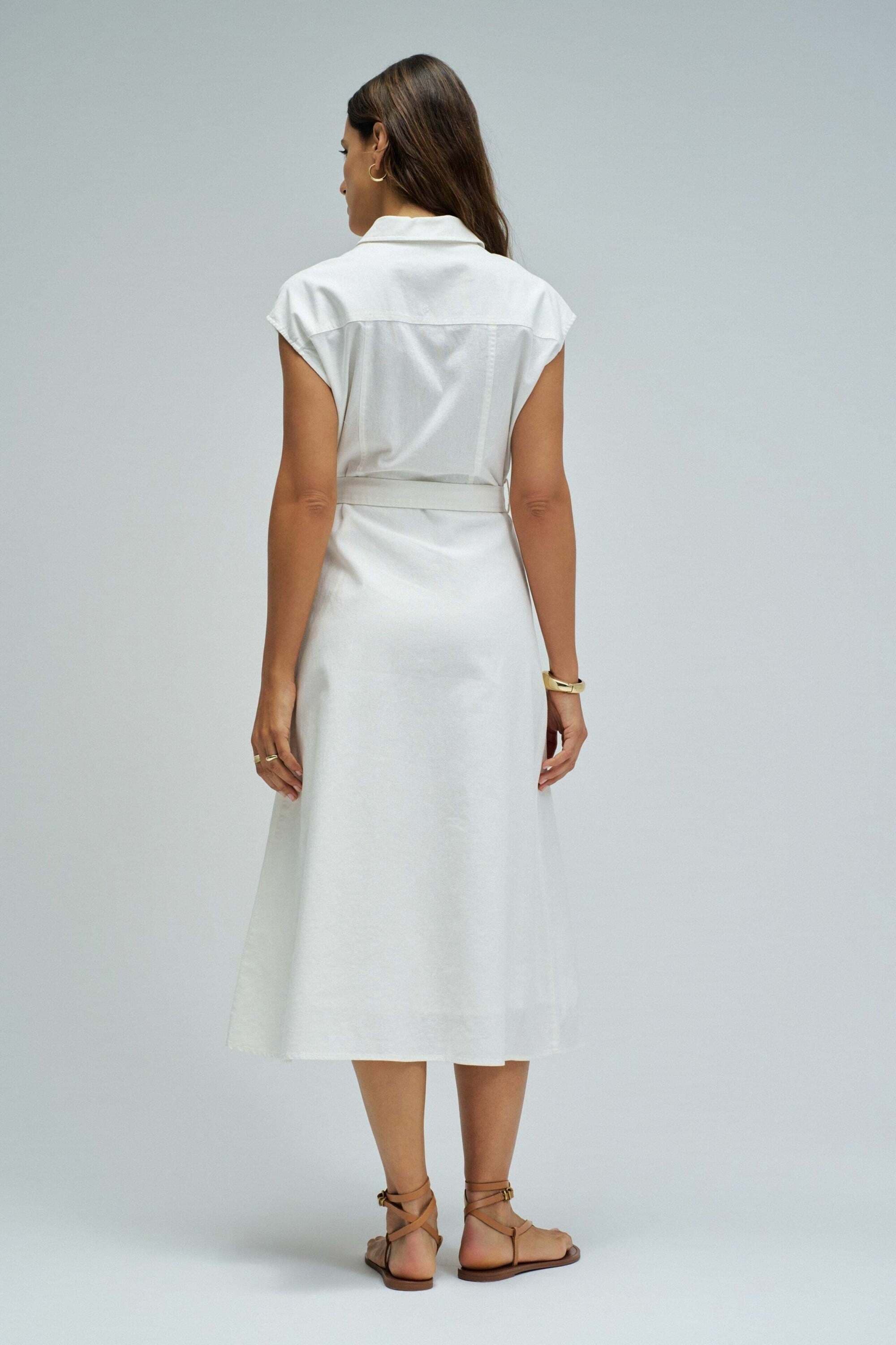 Salsa Midikleid »Salsa Jeans Midikleid Sleeveless Shirt Dress«