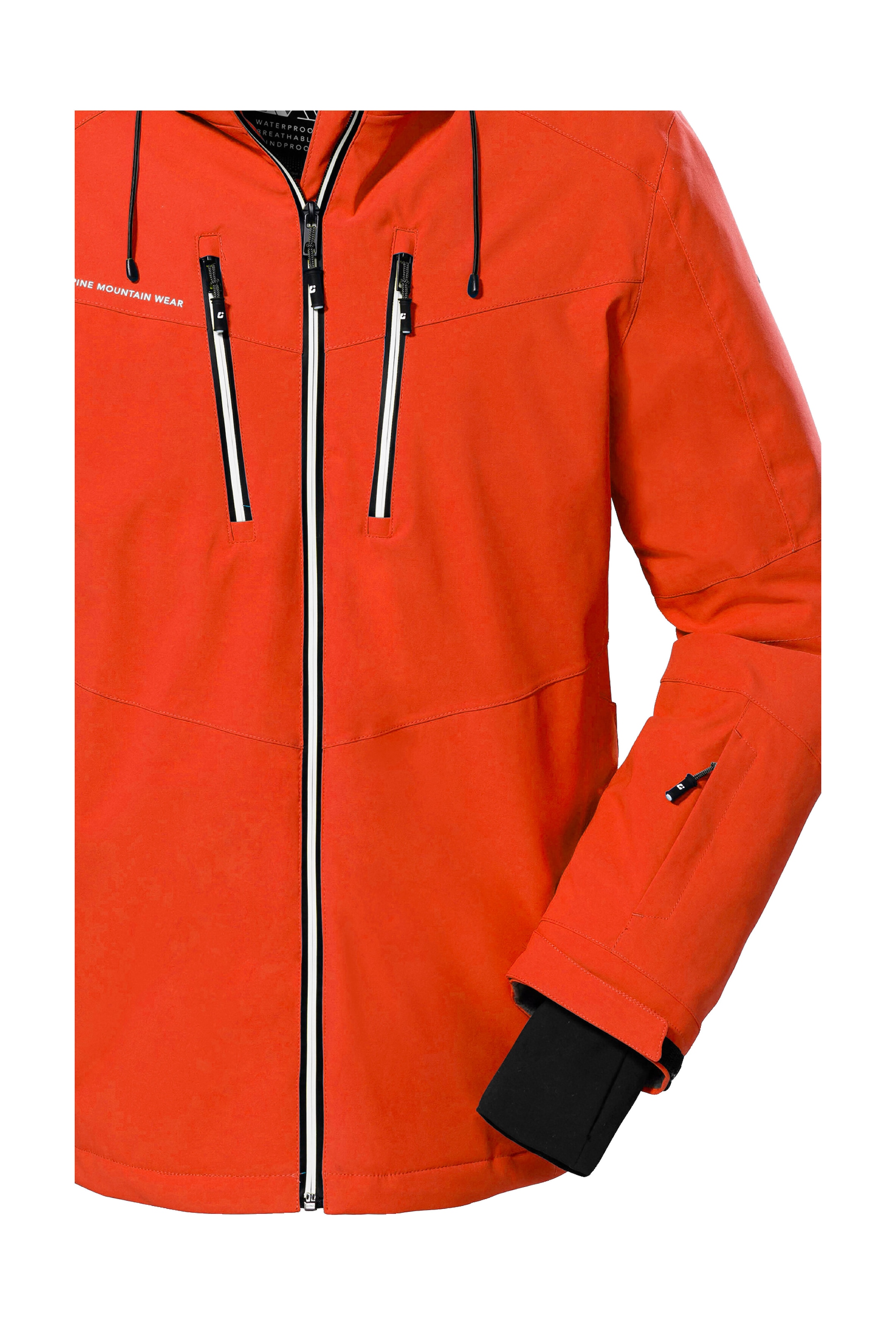 Killtec Veste de ski »KSW 44 MN SKI JCKT« Wasserdichte, atmungsaktive Funktionsjacke mit abnehmbarer Kapuze