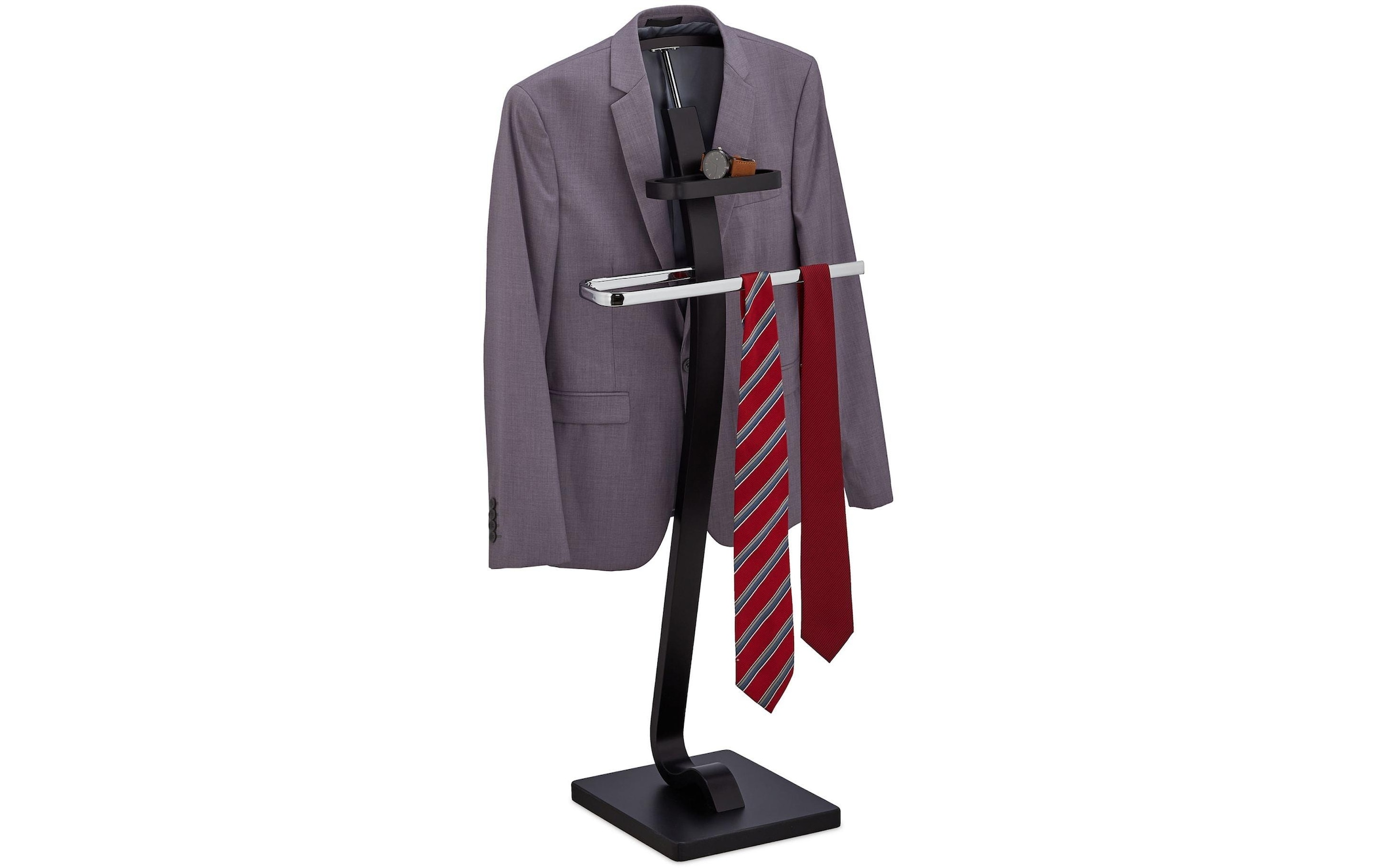 relaxdays Porte-manteau »Schwarz-Silber«