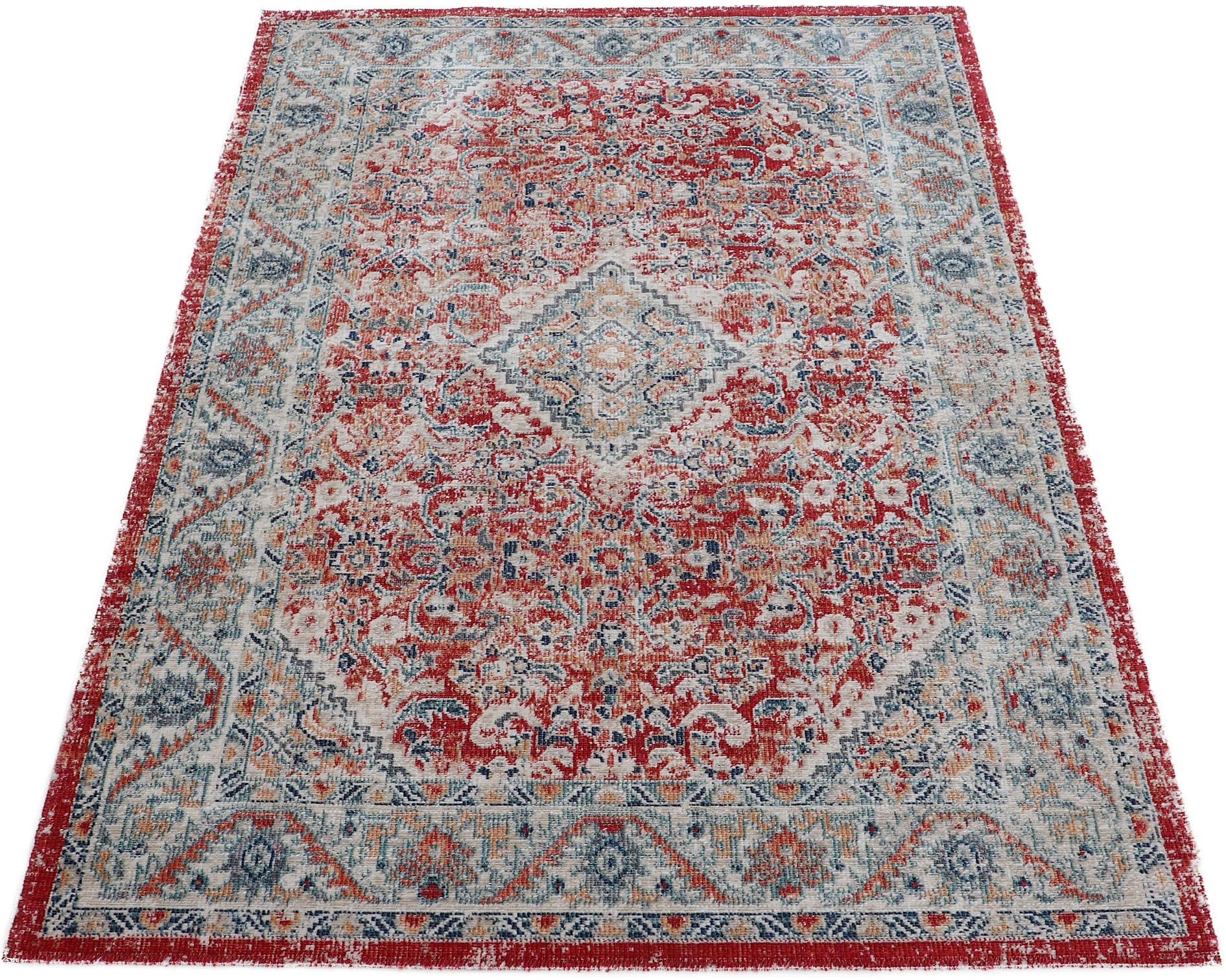 carpetfine Teppich »Noah_1« rechteckig 3 mm Höhe Orient Vintage Look, Wohnzimmer