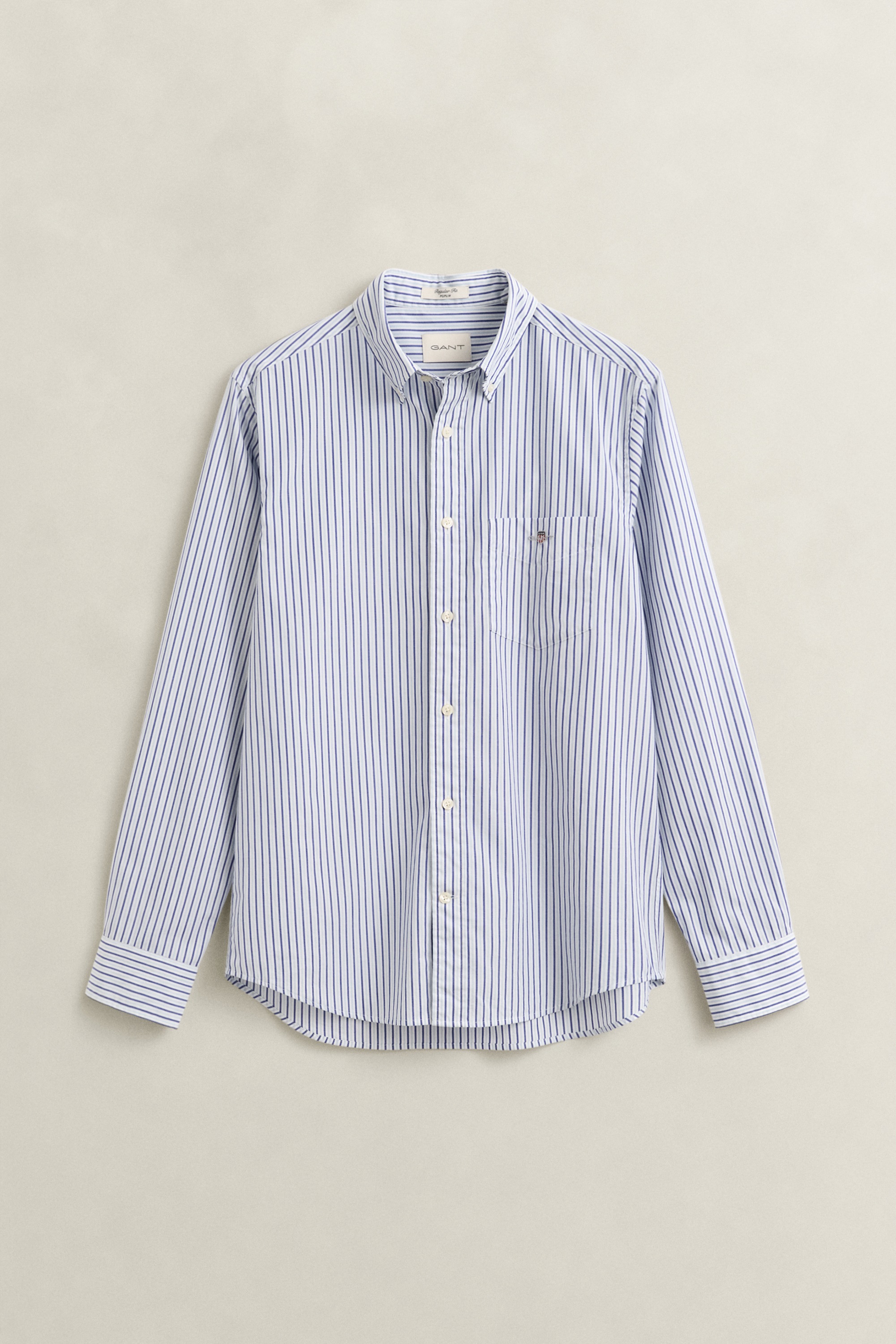 Gant Chemise à manches longues »REGULAR POPLIN STRIPE SHIRT« Coupe regular avec motif à rayures