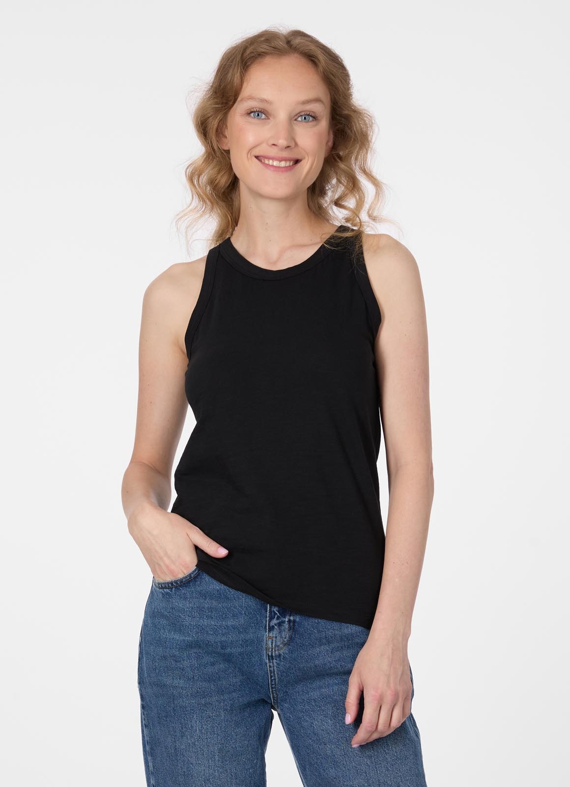 Ragwear Débardeur »JULYANA SLUB« coton aspect nuageux avec détail logo au dos
