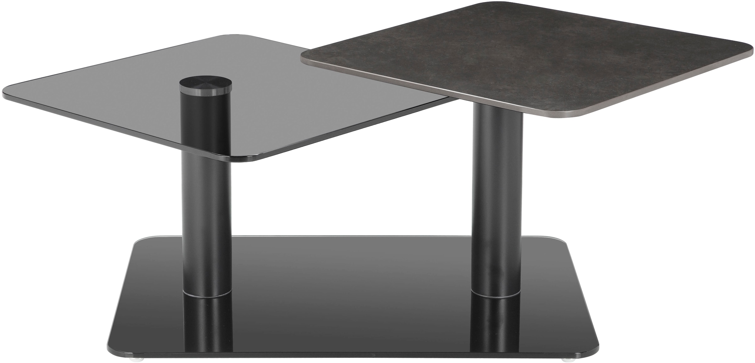 GOODproduct Table basse »Craco« mit verschiebbarer Ablagefläche im puristischen Design