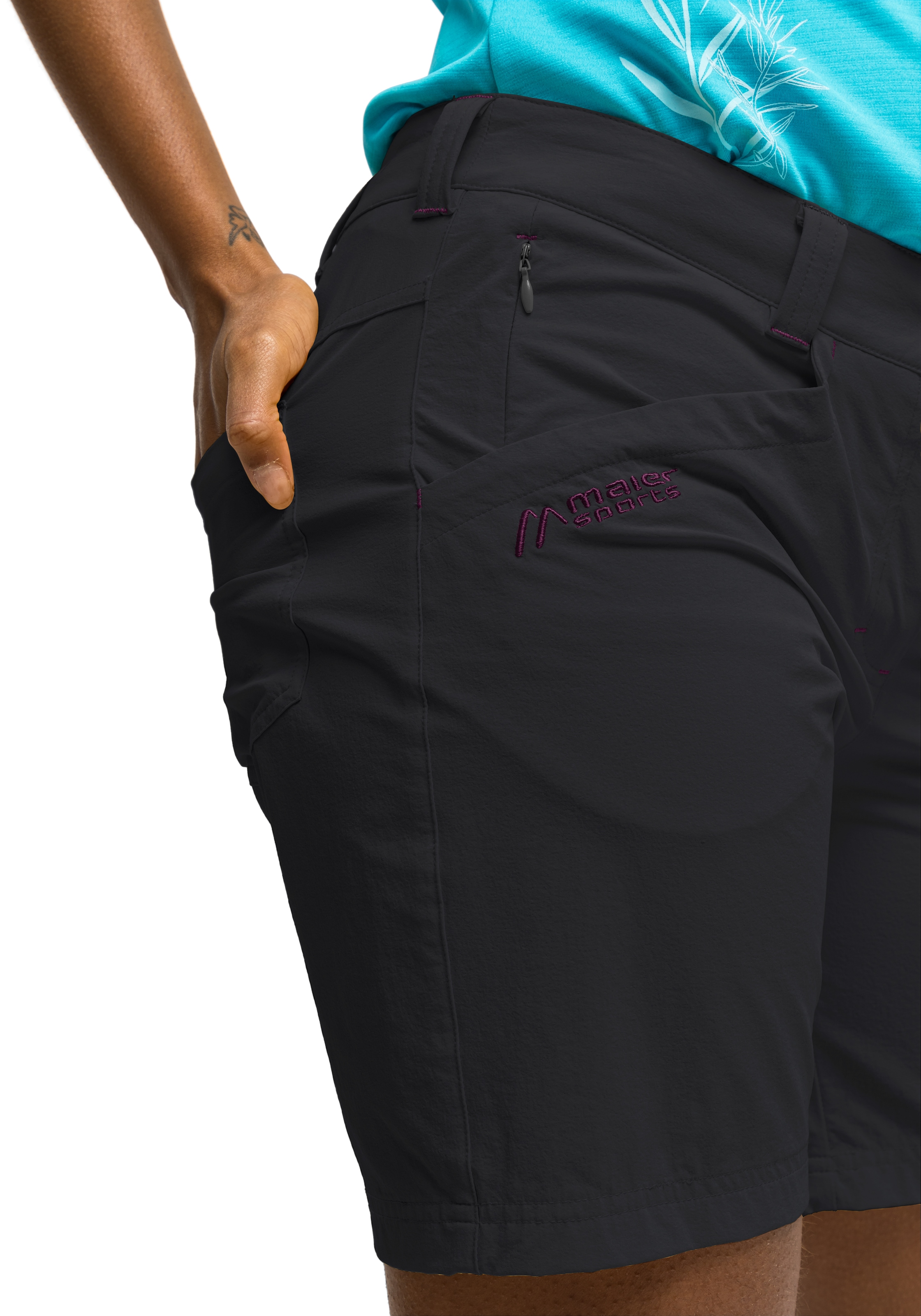 Maier Sports Short fonctionnel »Lulaka Shorts«  Damen Shorts, kurze Wanderhose, Outdoorhose mit 4 Taschen, Regular Fit