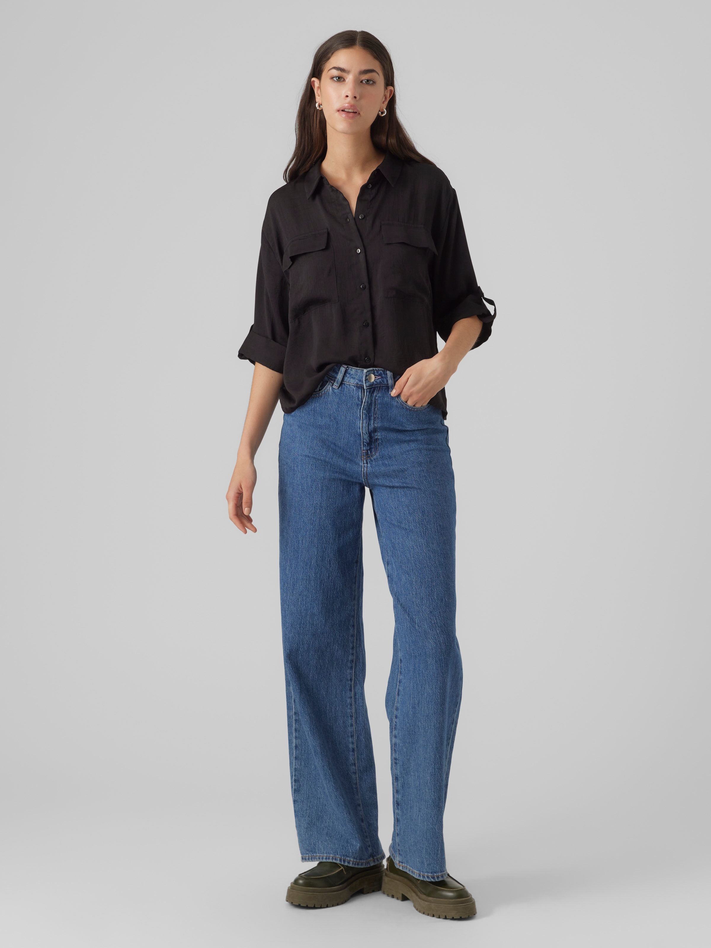 Vero Moda Blouse à manches courtes »VMFABIANA 3/4 SHIRT VMA NOOS«