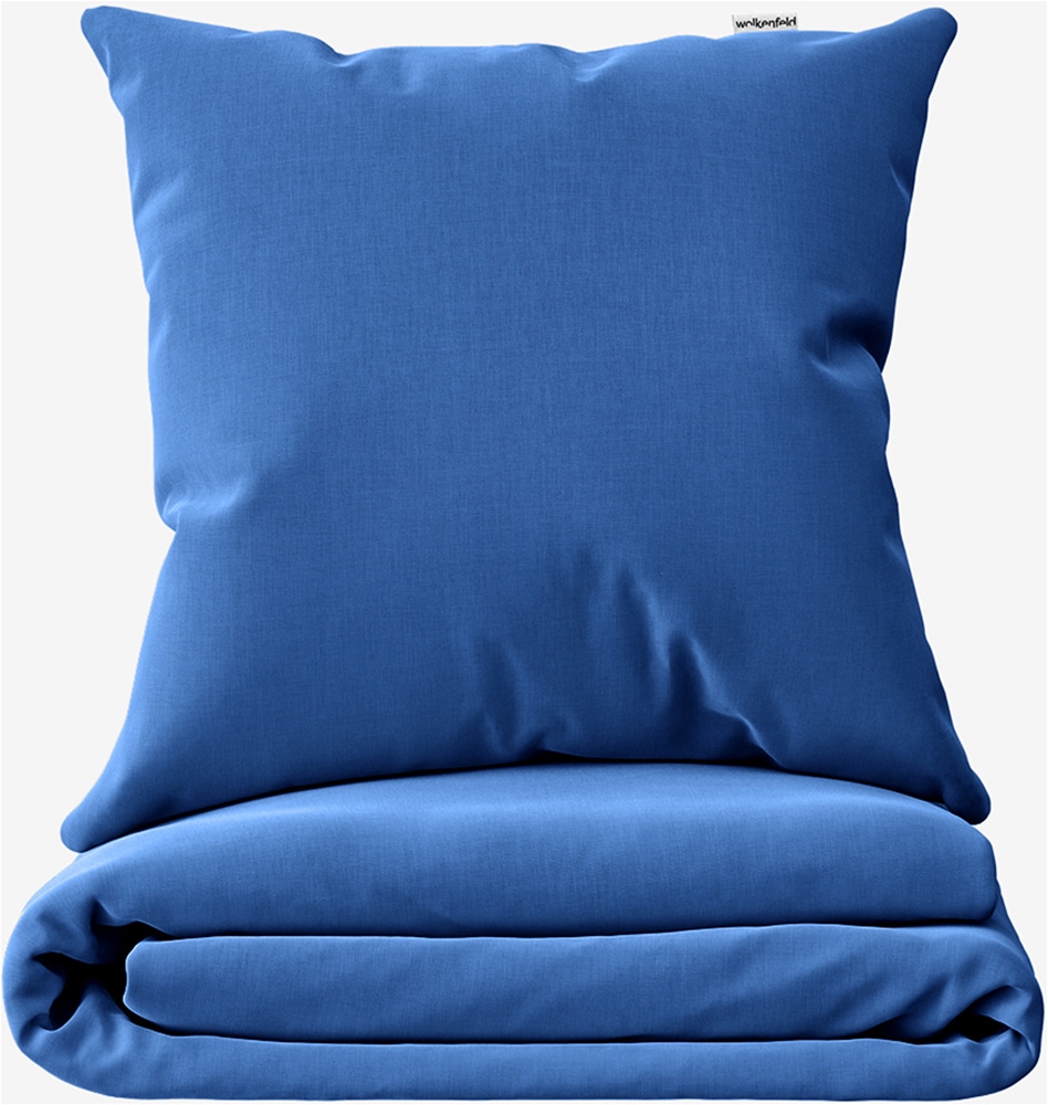 Wolkenfeld Linge de lit »Renforcé Bettwäsche Baumwolle - Natürlich weiches Schlafgefühl« 2 pièces 135x200 cm, 155x220 & grandes tailles I incl. housses de coussin 80x80 I uni