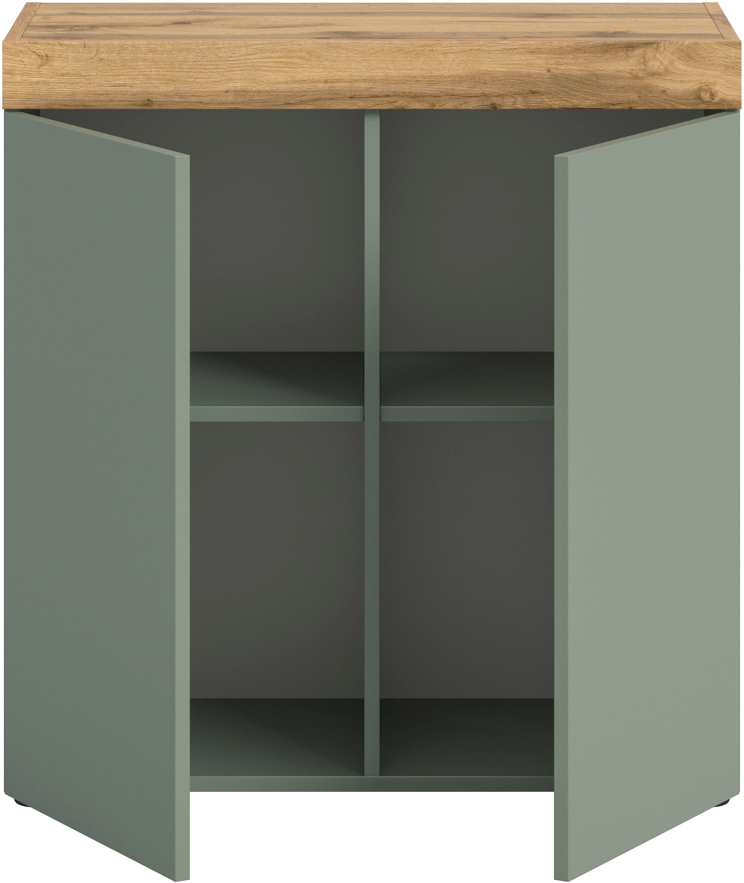 GOODproduct Kommode »MAMBO, TOPSELLER!, Breite 77 cm, 2 Türen, 2 Einlegeböden« 1 Stk. tlg. Kommode, Anrichte, Wohnzimmer, Schlafzimmer