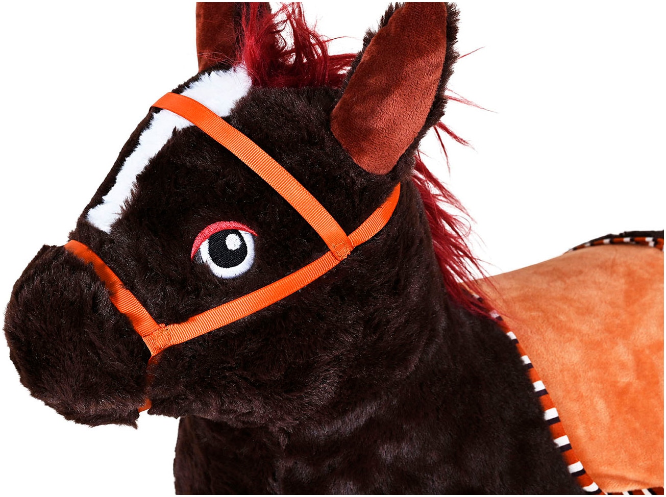 Knorrtoys® Animal gonflable »Pferd braun« inkl. Luftpumpe, mit Kuschelbezug