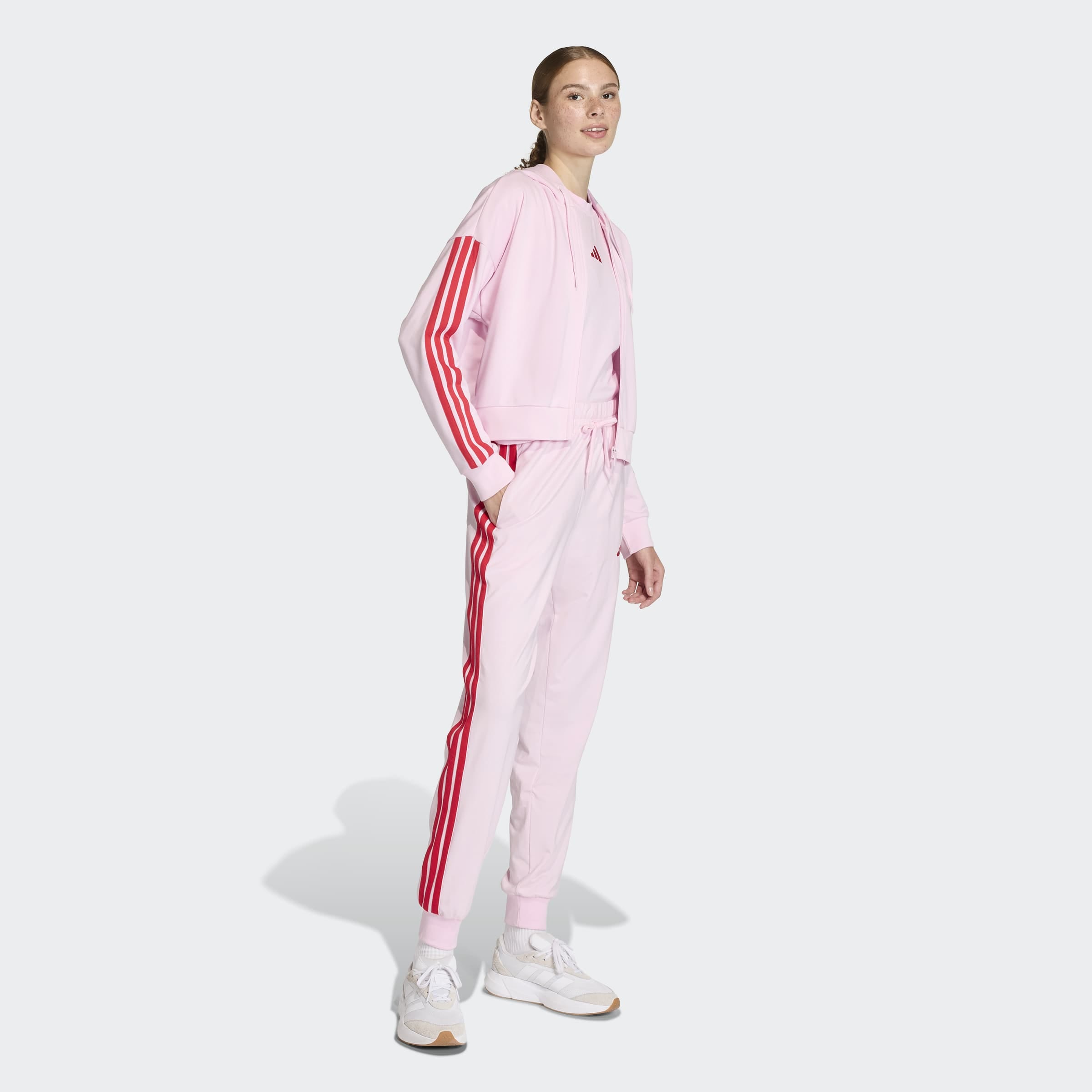 adidas Sportswear Kapuzensweatshirt »ESSENTIALS 3-STREIFEN FRENCH TERRY«
