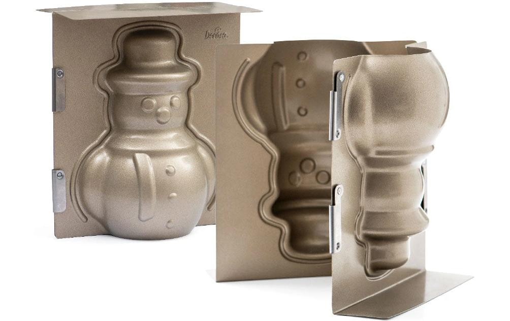 Decora »Decora Backform 3d Schneemann Antihaftbeschichtung Grau«
