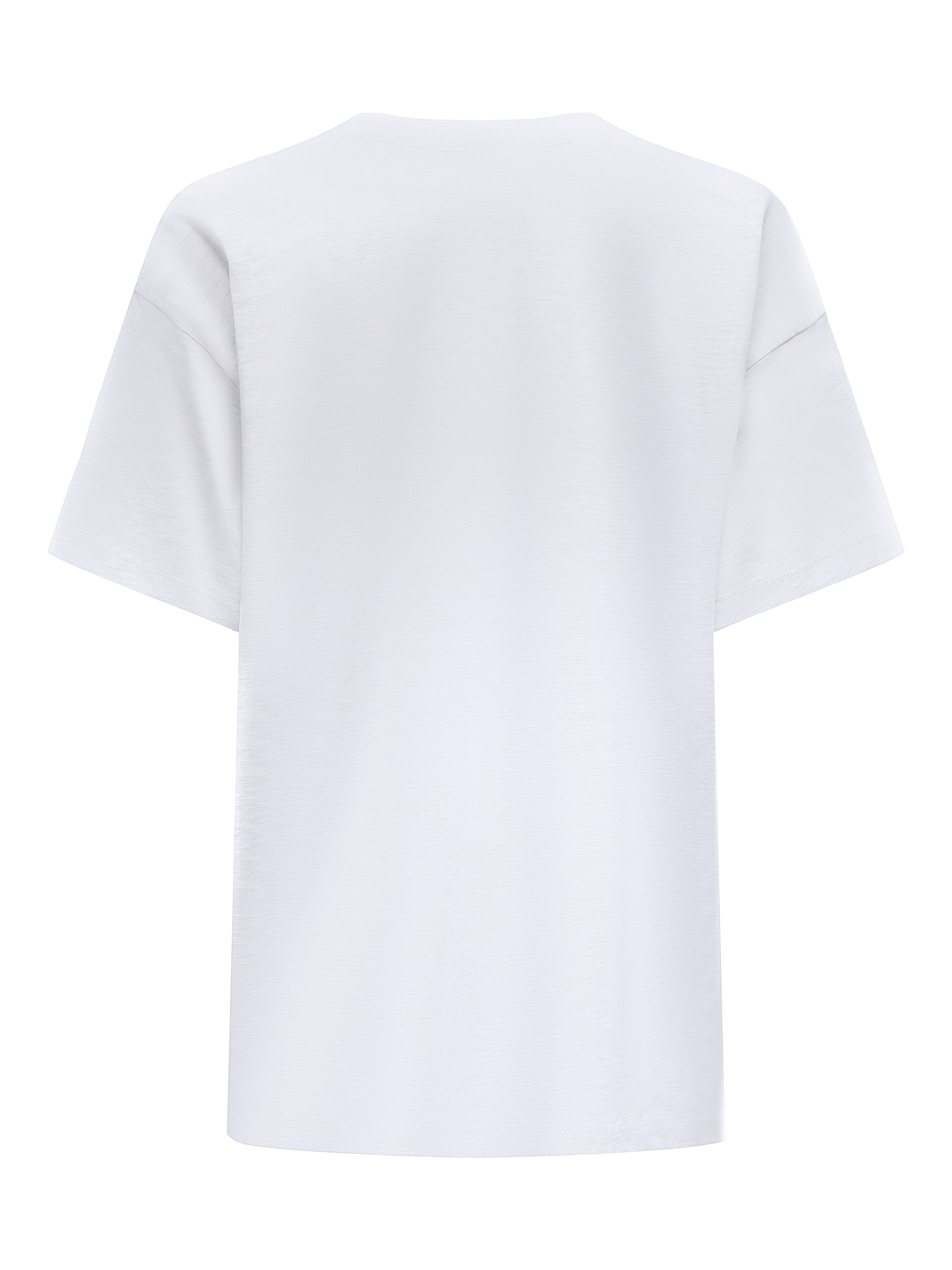 ONLY Kurzarmshirt »ONLVIVVI LIFE S/S LOVELY TOP JRS« Baumwolle, regular fit, Rundhals