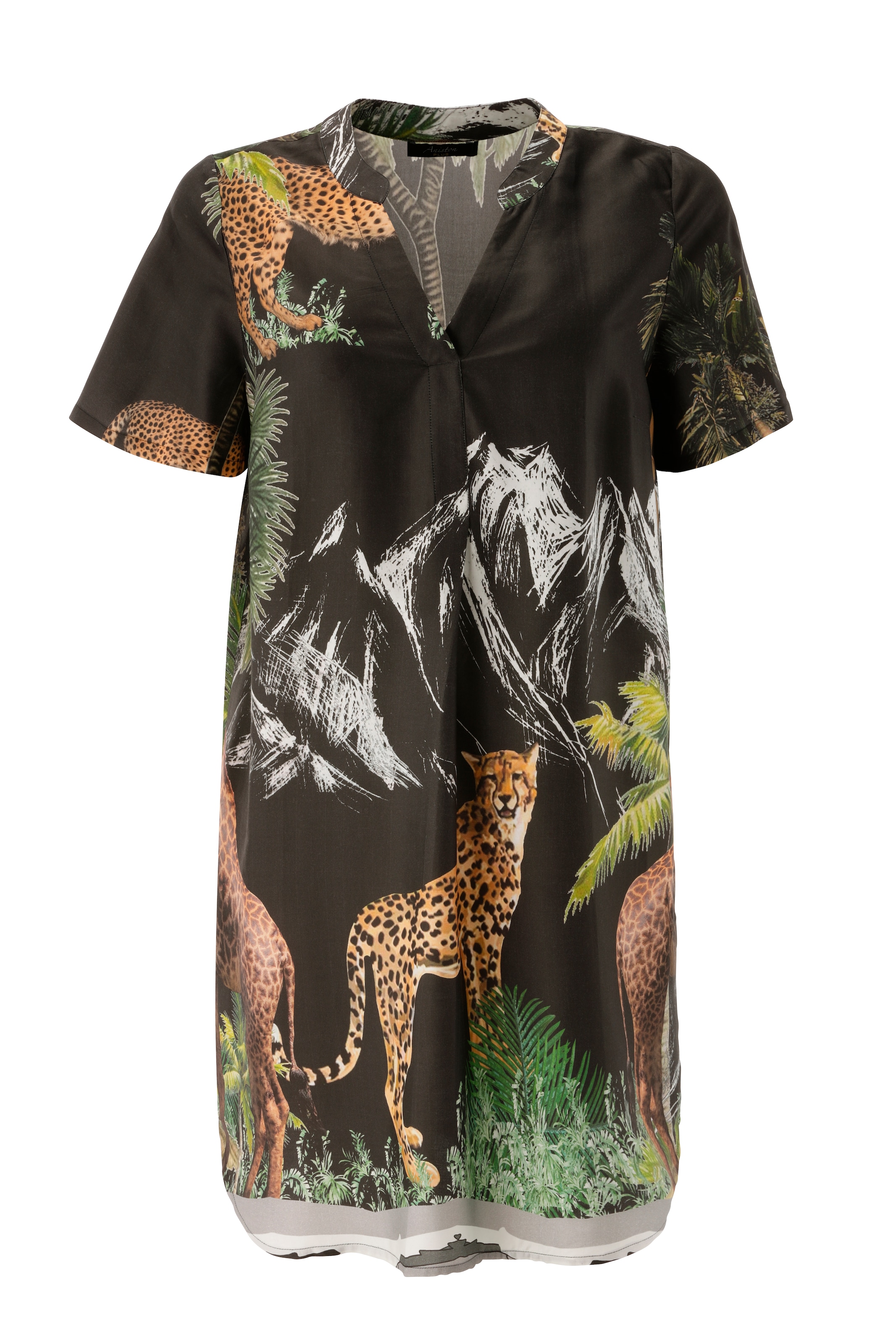 Aniston PLUS Blusenkleid mit grossflächigem Print - NEUE KOLLEKTION