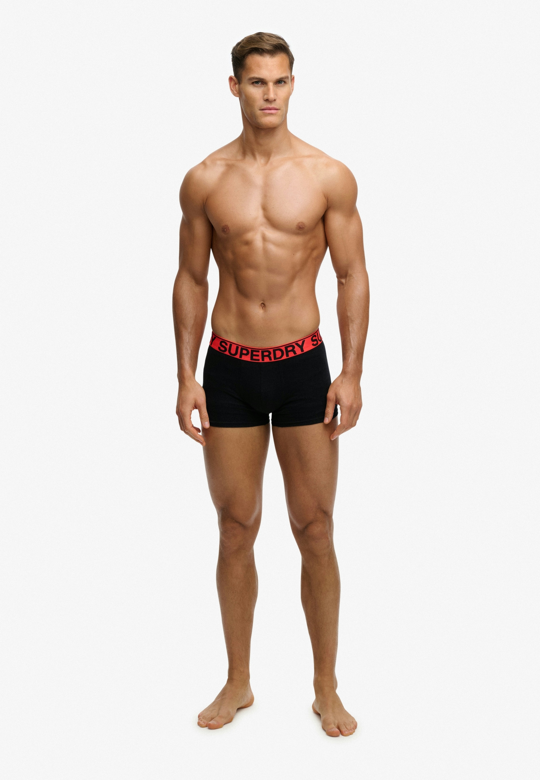 Superdry Boxers »TRUNK TRIPLE PACK« Paquet, 3 cuis en mélange de coton, coupe ajustée