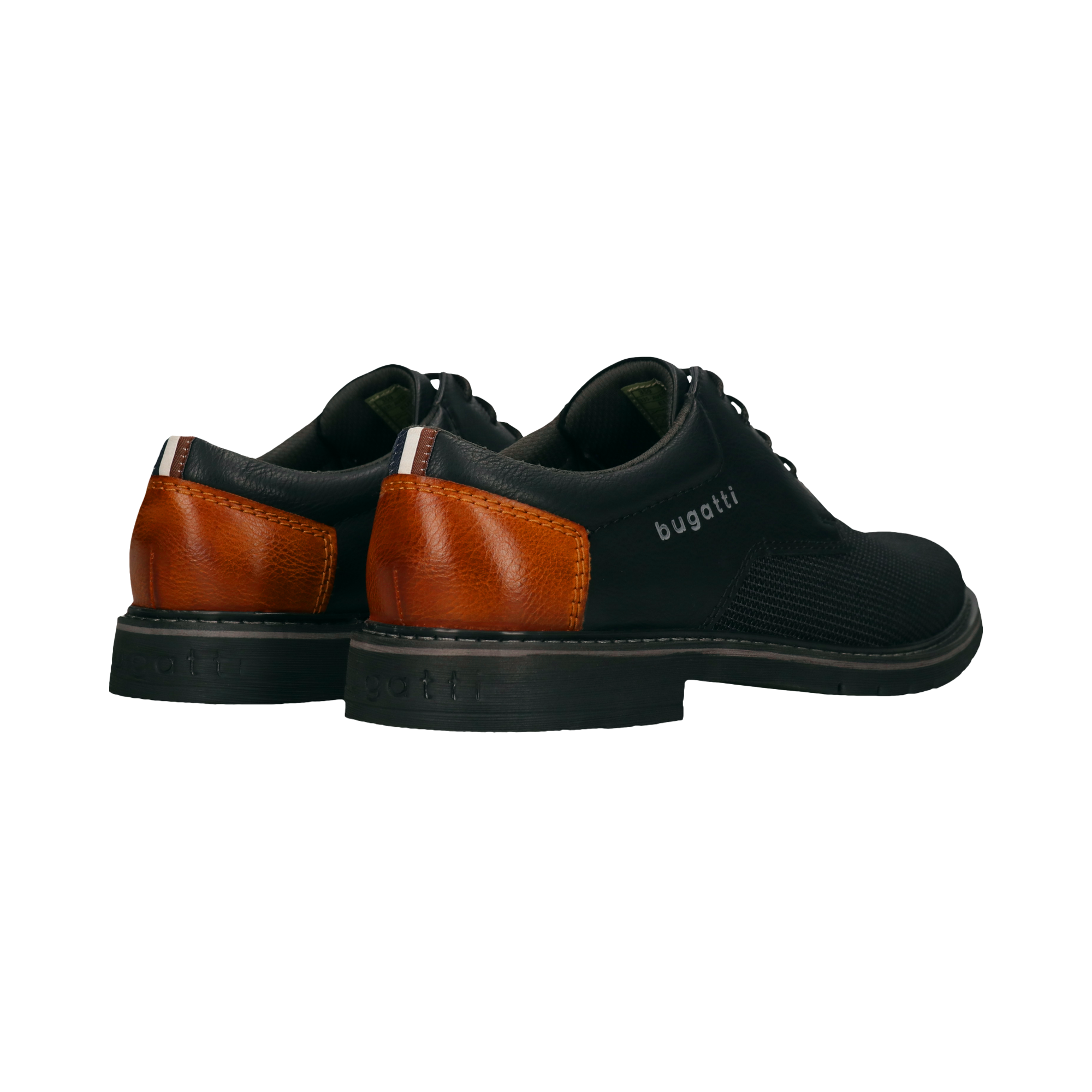 bugatti Schnürschuh  Blockabsatz, Businessschuh, Abendschuh mit Logoprägung