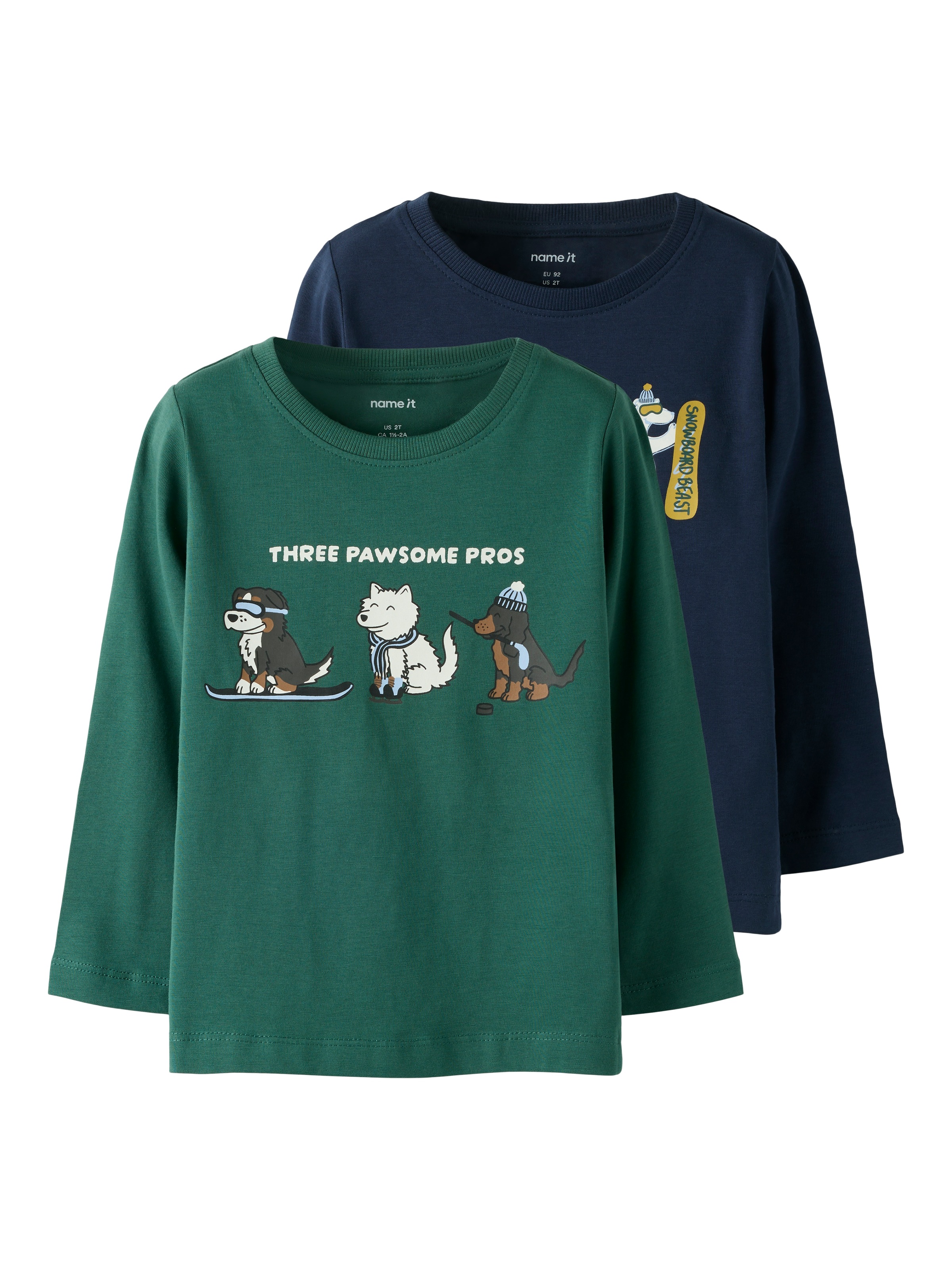 Name It Langarmshirt »NMMVUX 2P LS TOP« Packung, 2 Stk. Baumwollmischung, regular fit