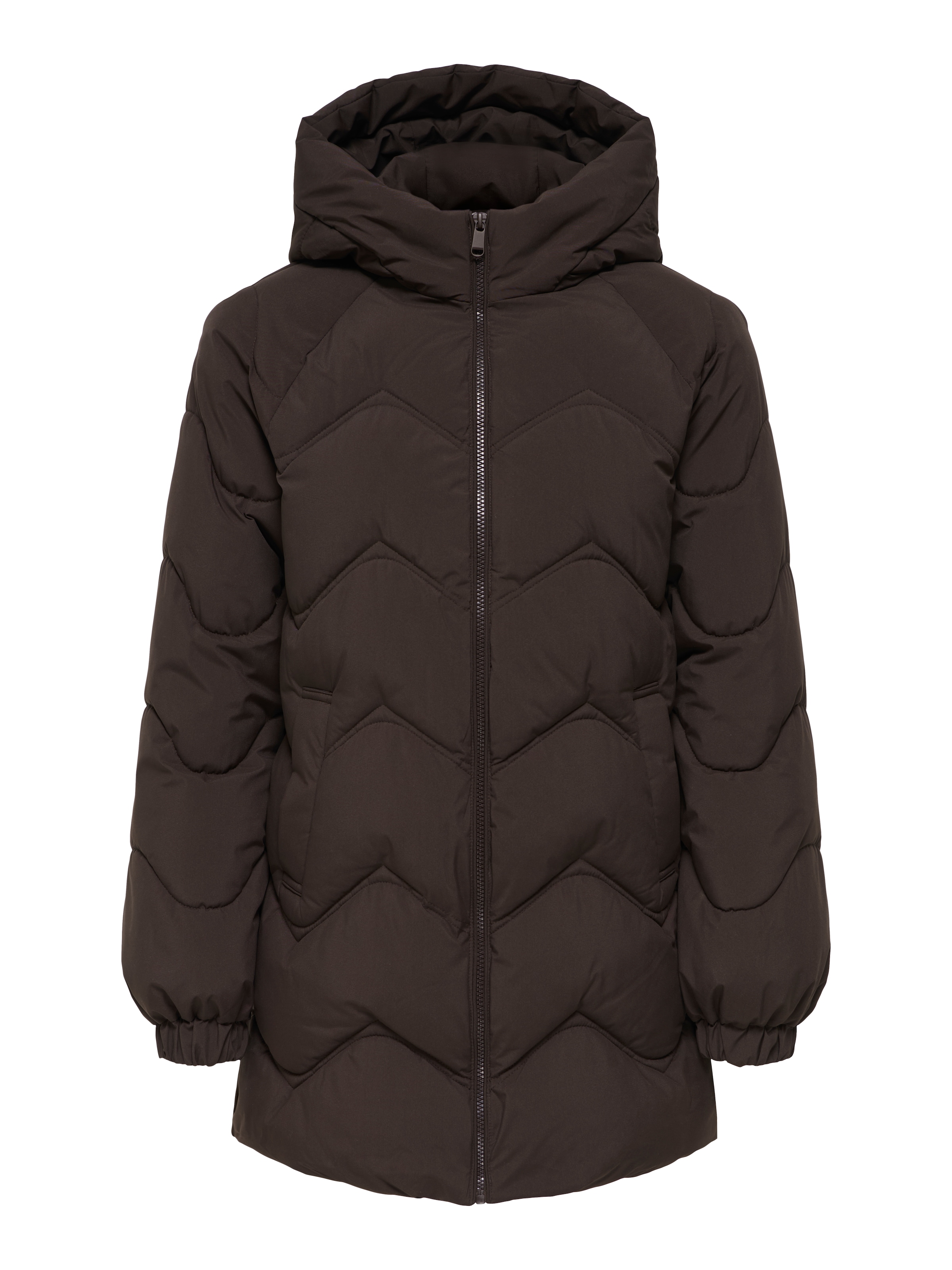 JDY Veste matelassée »JDYPOWER LONG HOOD PUFFER OTW HAB« avec capuche fibre synthétique