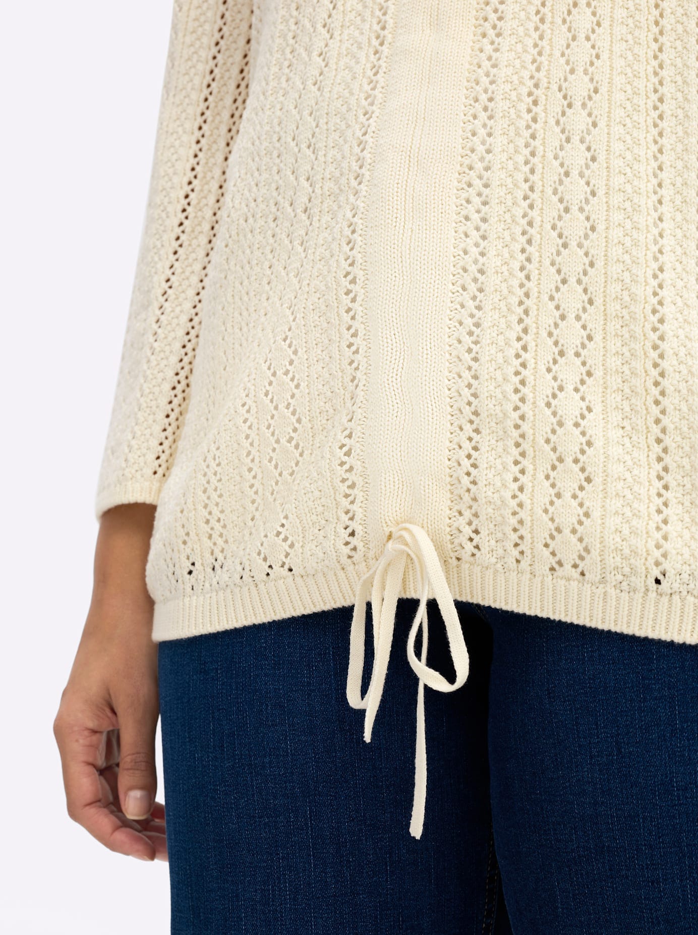Sheego Pull en tricot »3/4-Arm-Pullover«