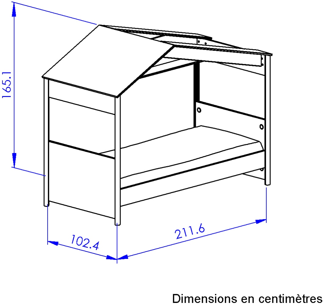Gami Schlafzimmer-Set »Set 3 Tlg« Ein richtiges Hausbett