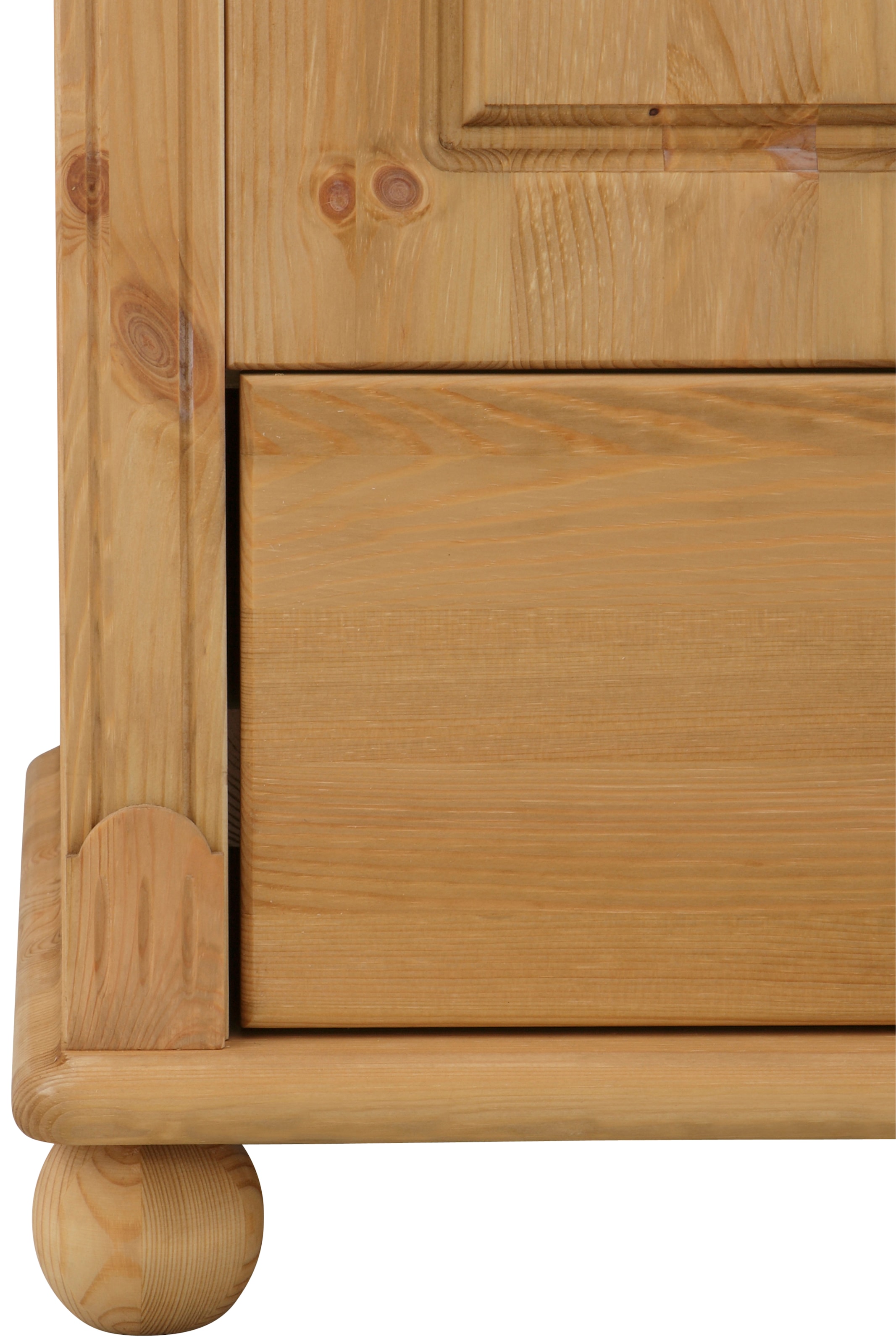 Home affaire Kleiderschrank »Tessin, Dretürenschrank, 3-türig« B/H/T ca. 152/191/59 cm,  Breite 152 cm, Kiefer massiv, mit Spiegel und 3 Schubladen