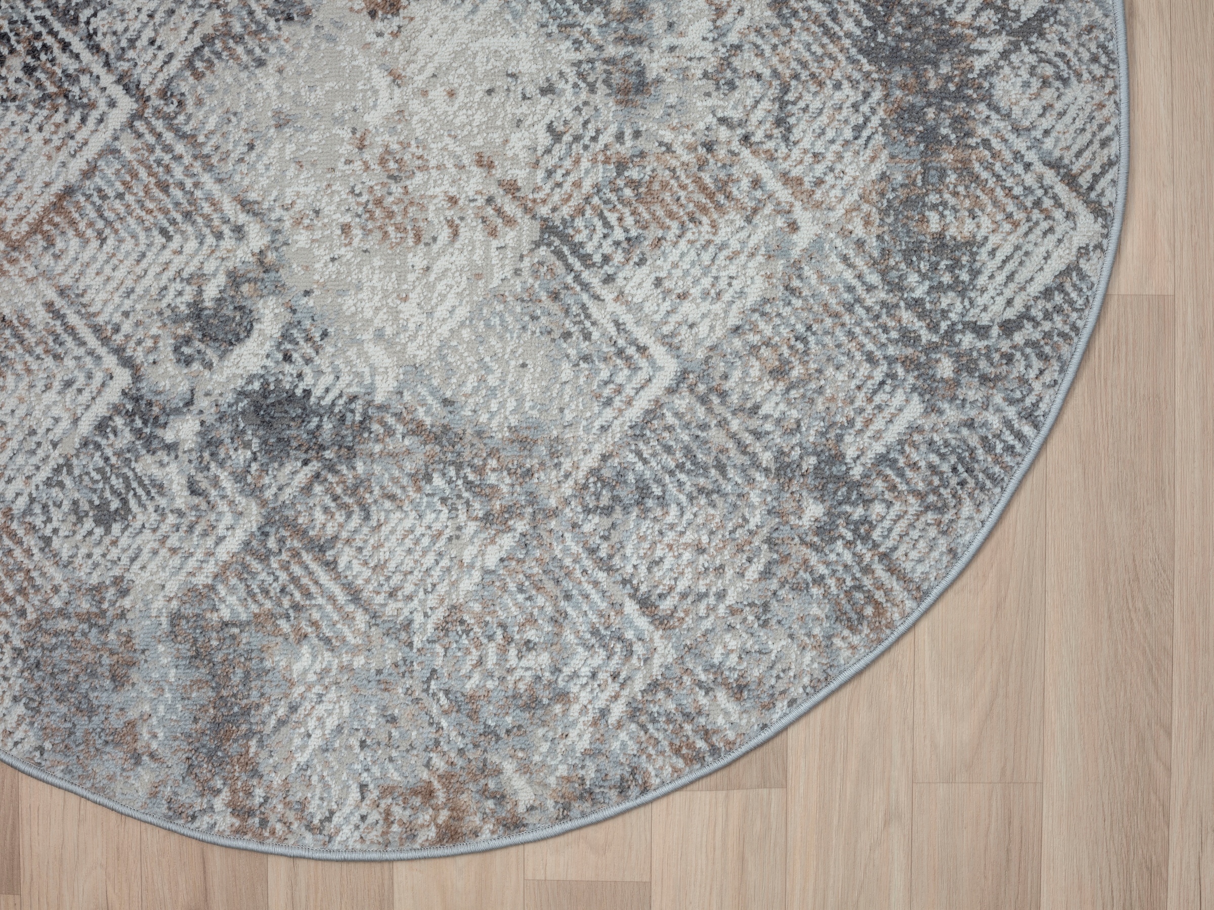 GOODproduct Tapis »Micah« Rond 8 mm Höhe Kurzflor, modernes Design, pflegeleicht, Wohnzimmer