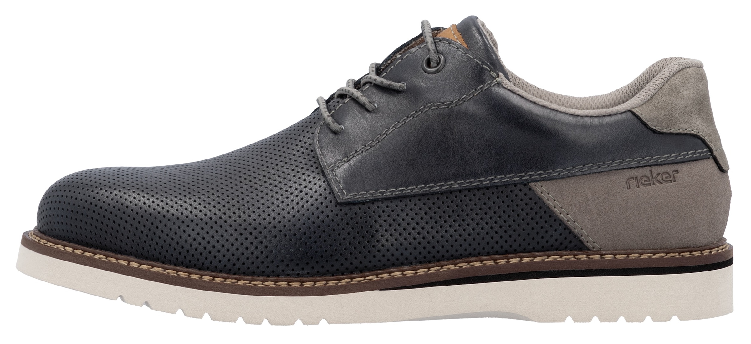 Rieker Chaussure à lacets  , chaussure basse, lacets casual avec entrée facilitée grâce à un élastique