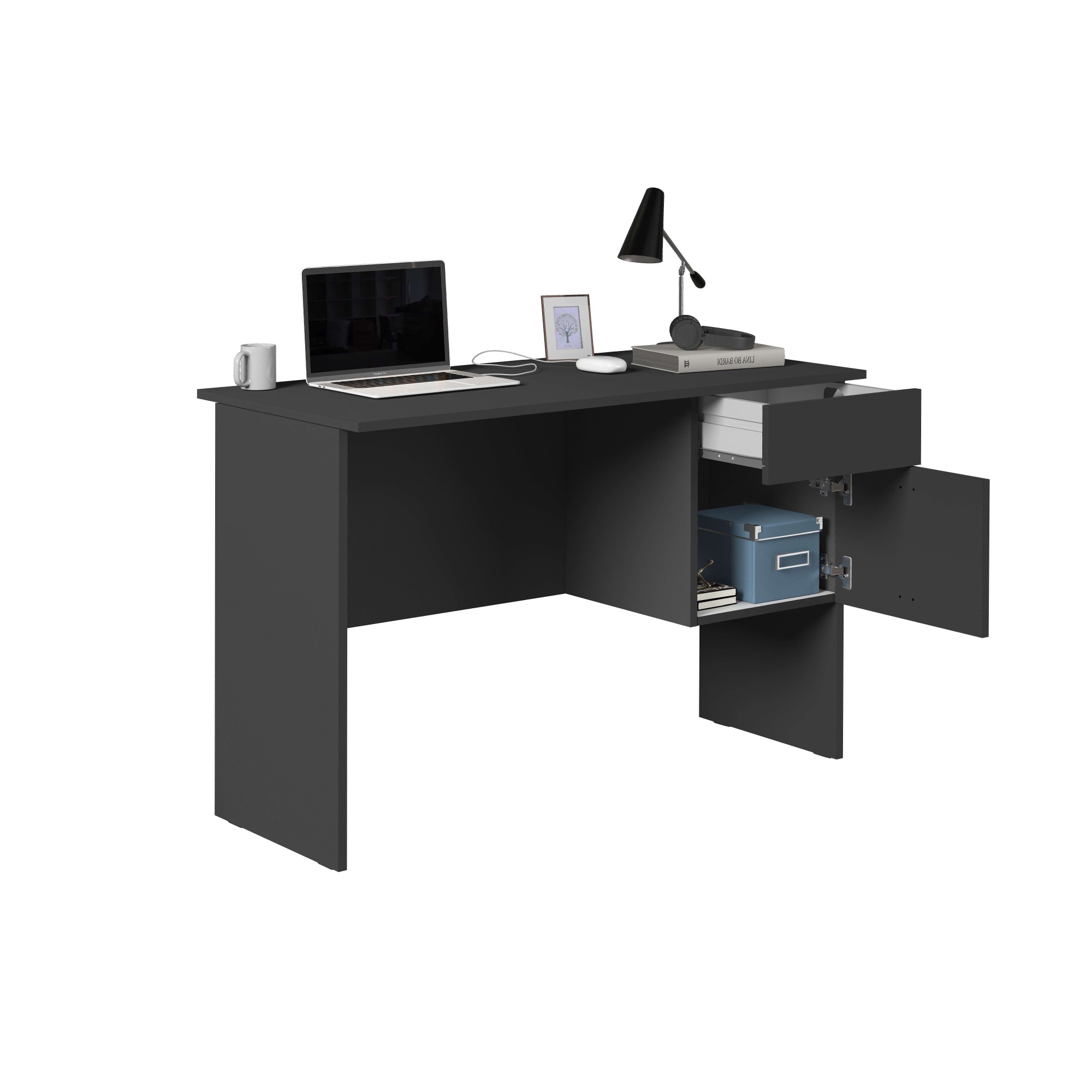 Home affaire Bureau »Essential, Schreibtisch, kleiner Computertisch, Bürotisch für Büro« 1 cuis tlg. mit 1 Tür,1 Schublade, Arbeitsplatte Breite 110 cm