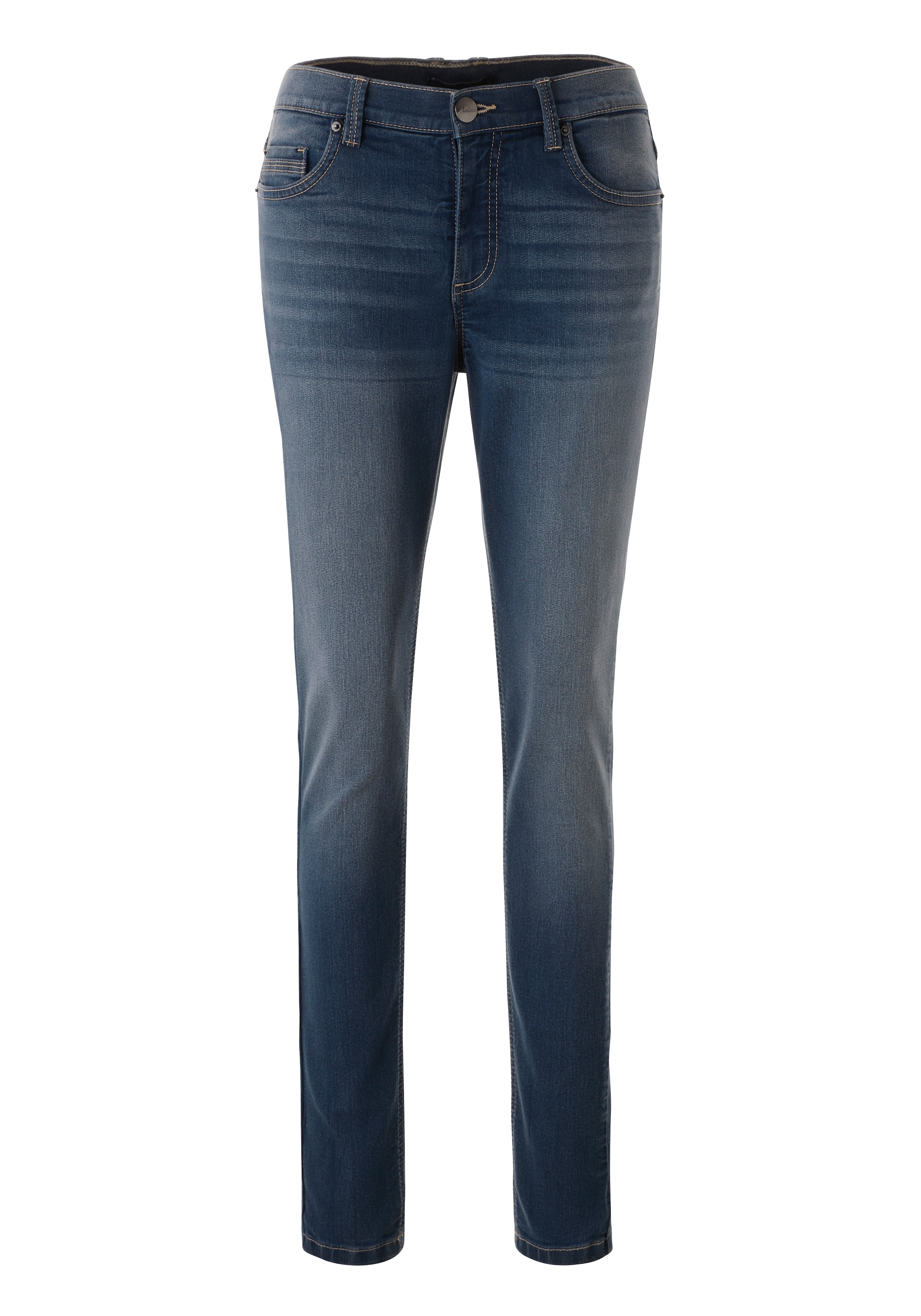 Aniston CASUAL Jeans skinny en lavage usé tendance - NOUVELLE COLLECTION