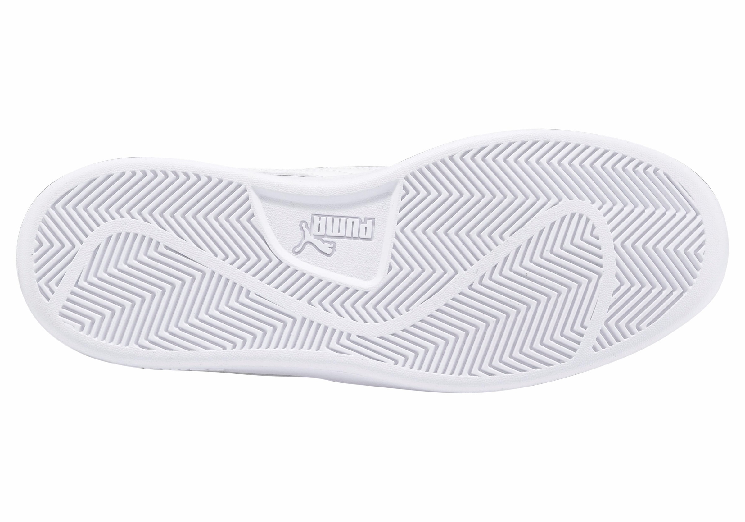 PUMA Sneaker »SMASH V2 L«  atmungsaktives Obermaterial aus Leder und Synthetik, Schnürung