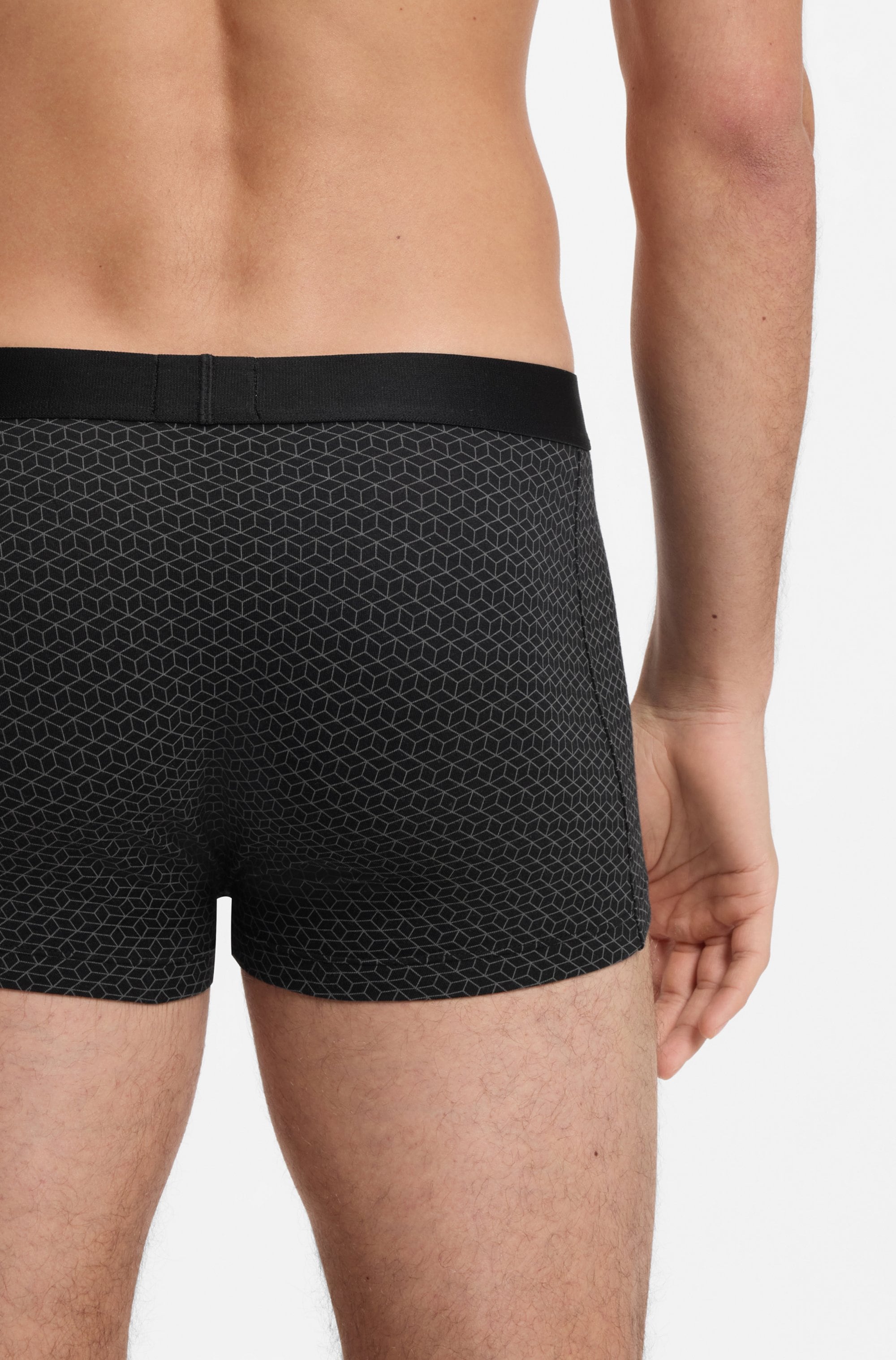 BOSS Tronc »Trunk 3P BOSS ONE« 3 cuis hauteur de ceinture moyenne, 1x à motifs, 2x unicolores