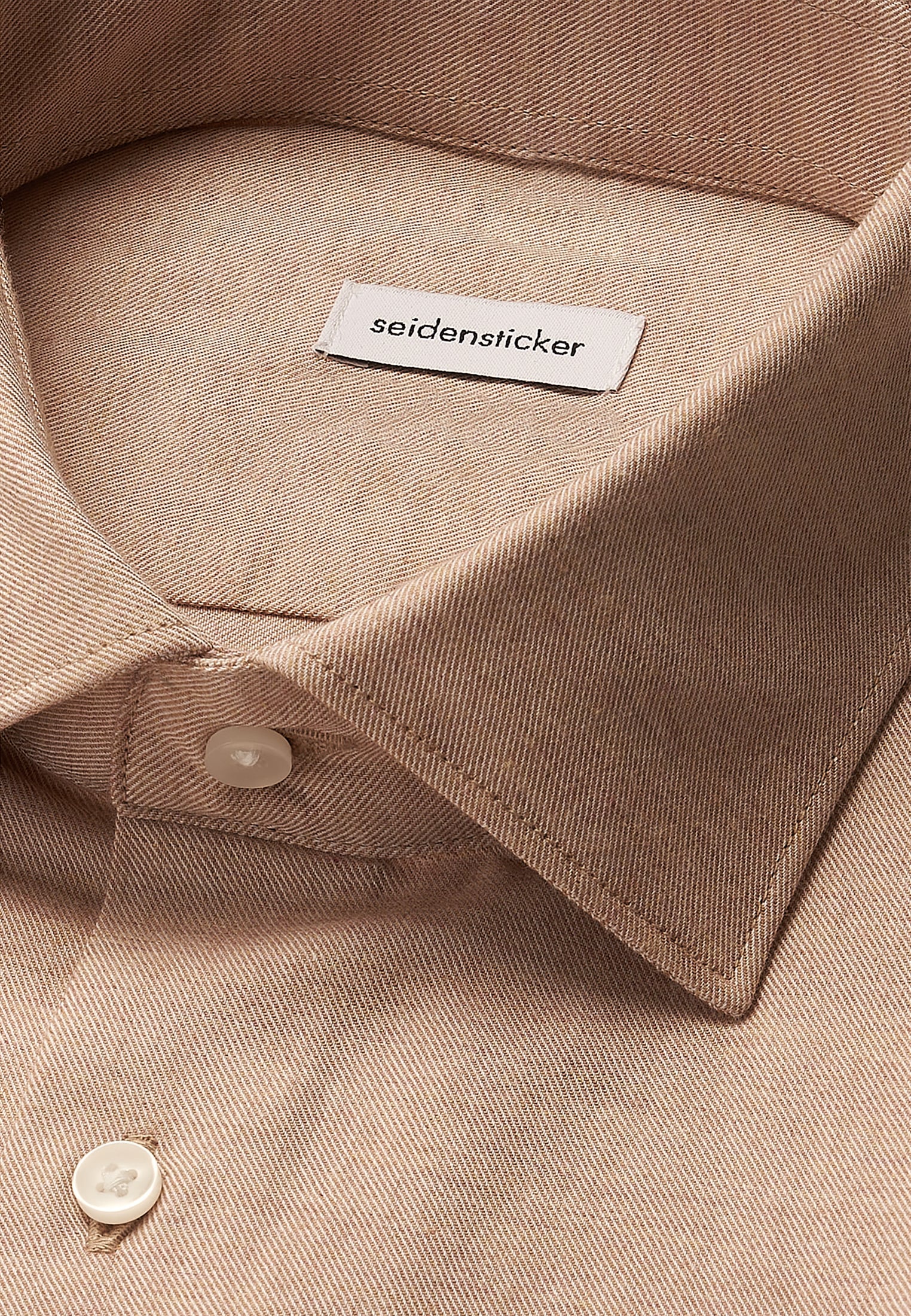 seidensticker Chemise en flanelle »Schwarze Rose« Shaped 1/1 Kentkragen Uni