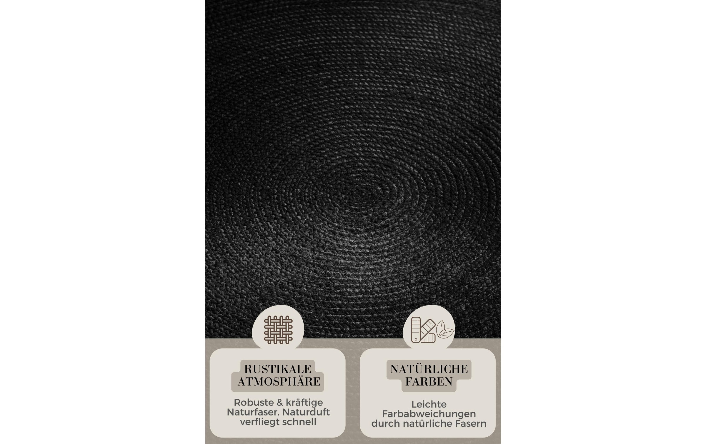 HANSE Home Teppich »Rangpur Juteteppich, in rund und oval« oval 10 mm Höhe handgewebt, 100% Jute , Natur, Wohnzimmer, Flur, Boho, Skandi